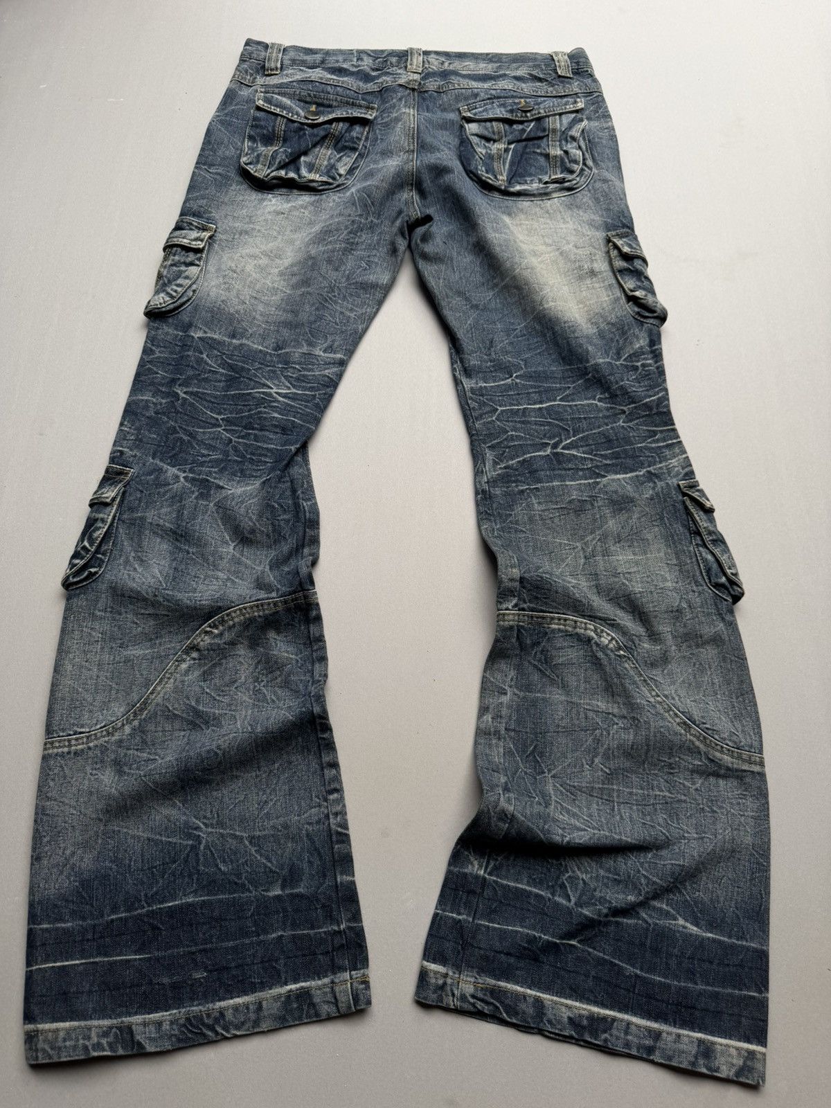 Japanese Brand Topism lace-up flare jeans Size US 32 / EU 48 - 4 Thumbnail