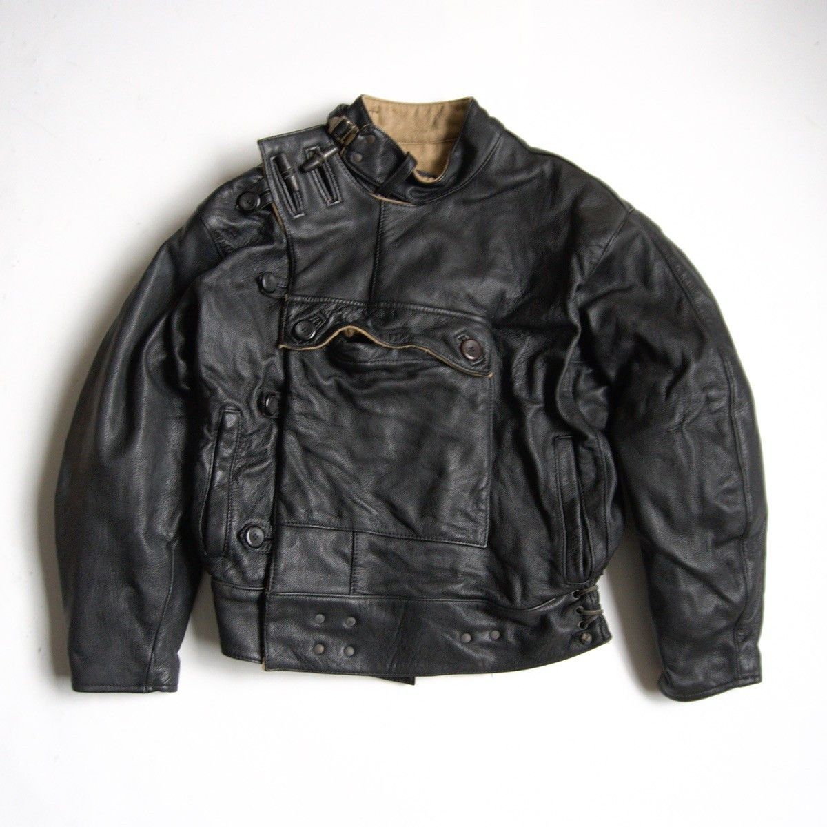 Kadoya Kadoya Leather Motorcycle Jacket Black Size L Size US L / EU 52-54 / 3 - 1 Thumbnail