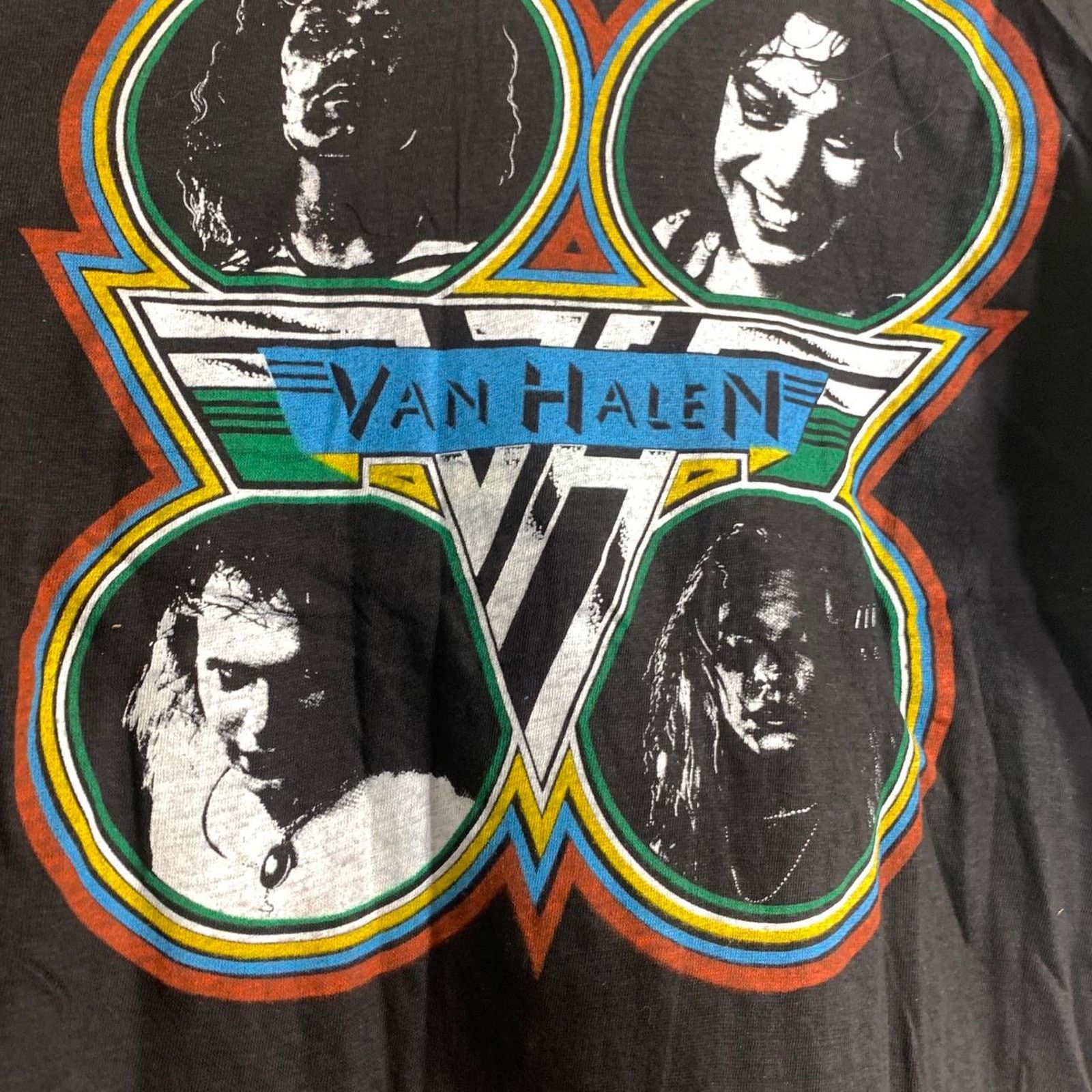 Vintage vintage 1979 VAN HALEN double sided single stitch tee shirt Size US L / EU 52-54 / 3 - 8 Thumbnail