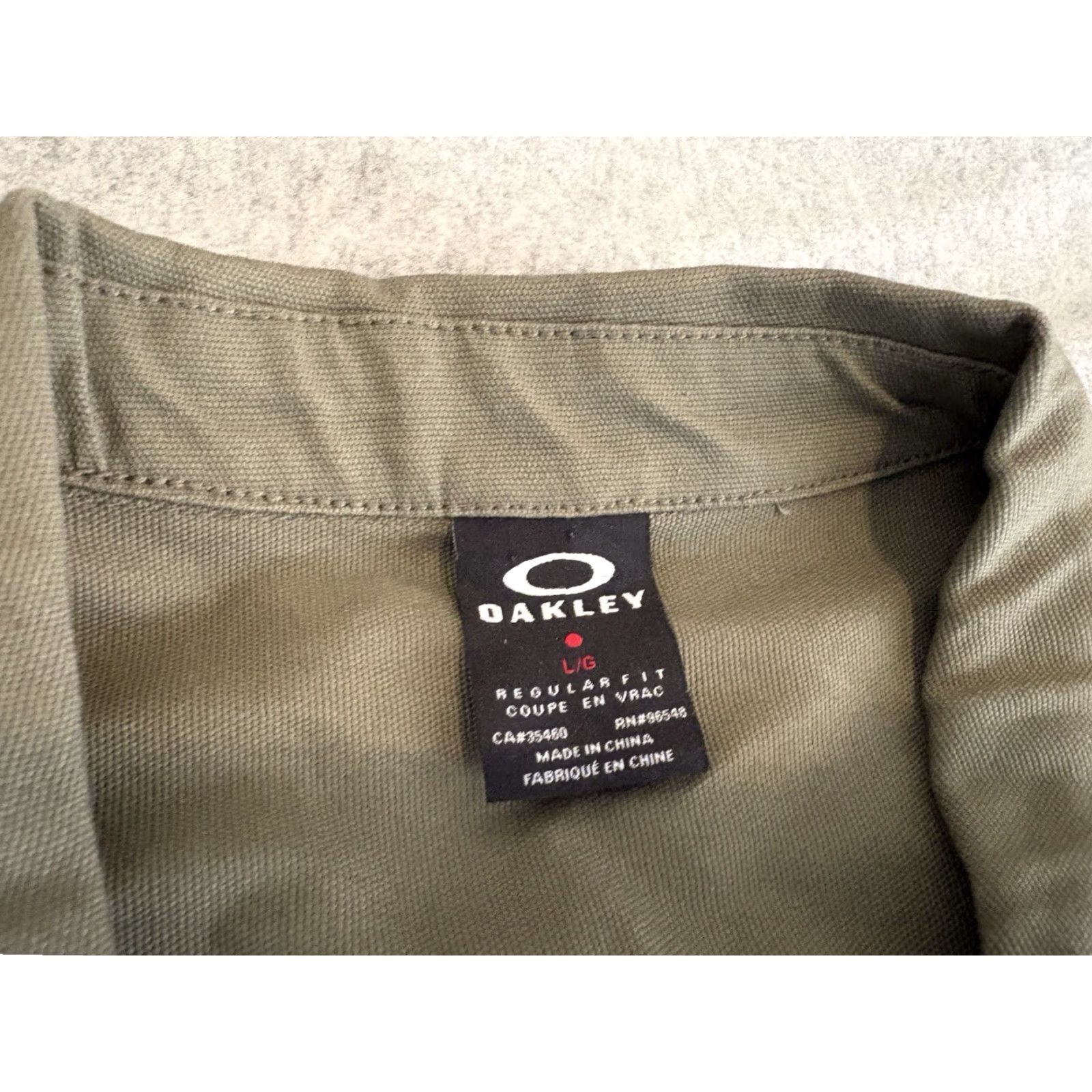 Oakley Oakley Jacket Military Full Zip Canvas Green L Logo Men Regular Size US L / EU 52-54 / 3 - 2 Thumbnail