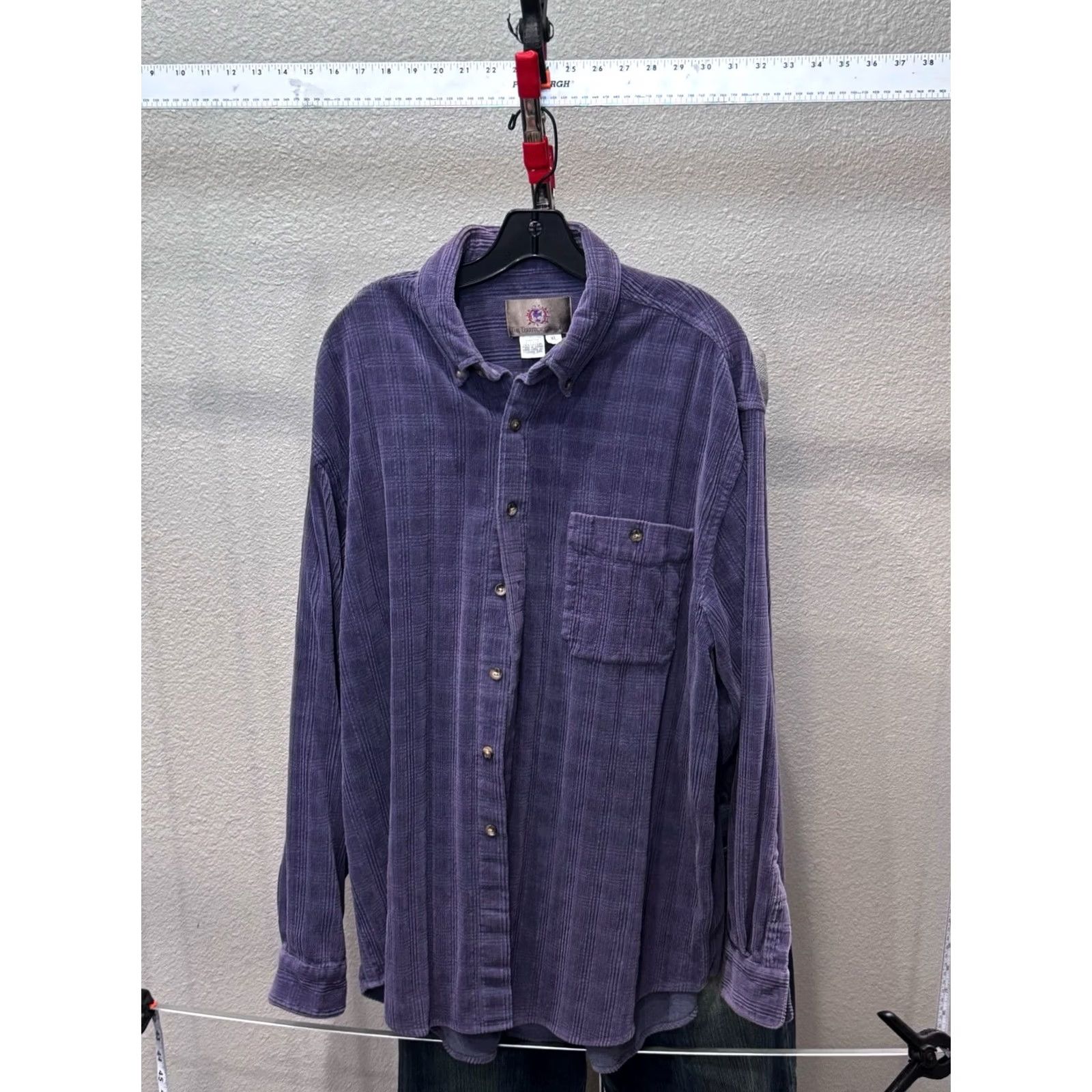 The Territory Ahead Territory Ahead XL Long Sleeve Shirt Plum Terry Cloth Plaid Mens XS? XL - wait cannot assume XS. Size US XL / EU 56 / 4 - 2 Thumbnail