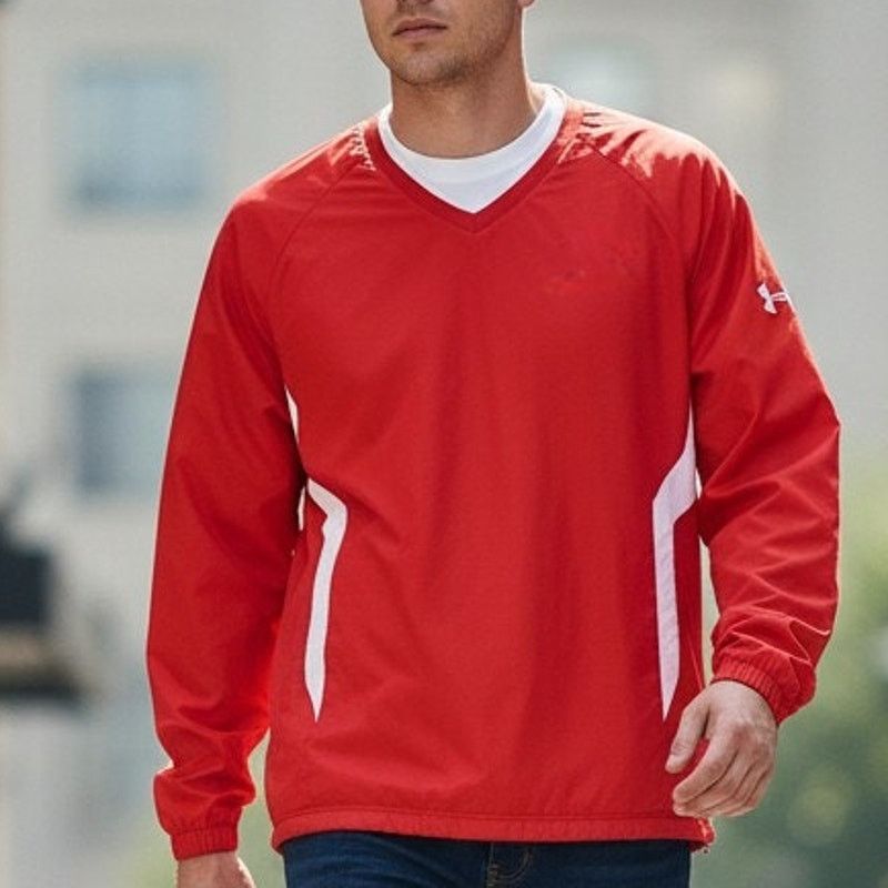 Under Armour UNDER ARMOUR Baseball Jacket Windbreaker Pullover Top Mesh Size US M / EU 48-50 / 2 - 1 Thumbnail
