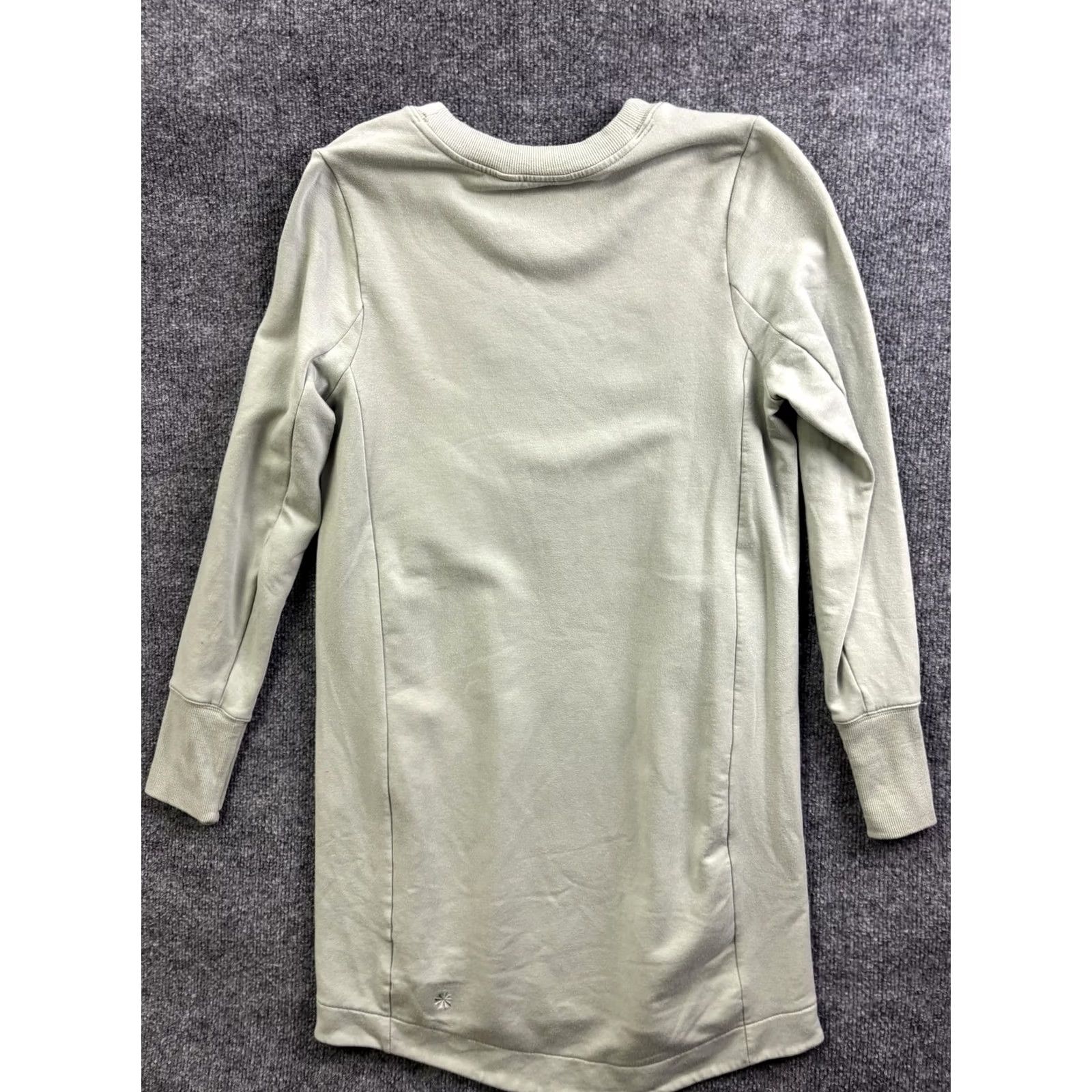 Athleta Athleta Dress Womens M Green Fleece Long Sleeve Pockets Casual Shirt Dress Size M / US 6-8 / IT 42-44 - 7 Thumbnail