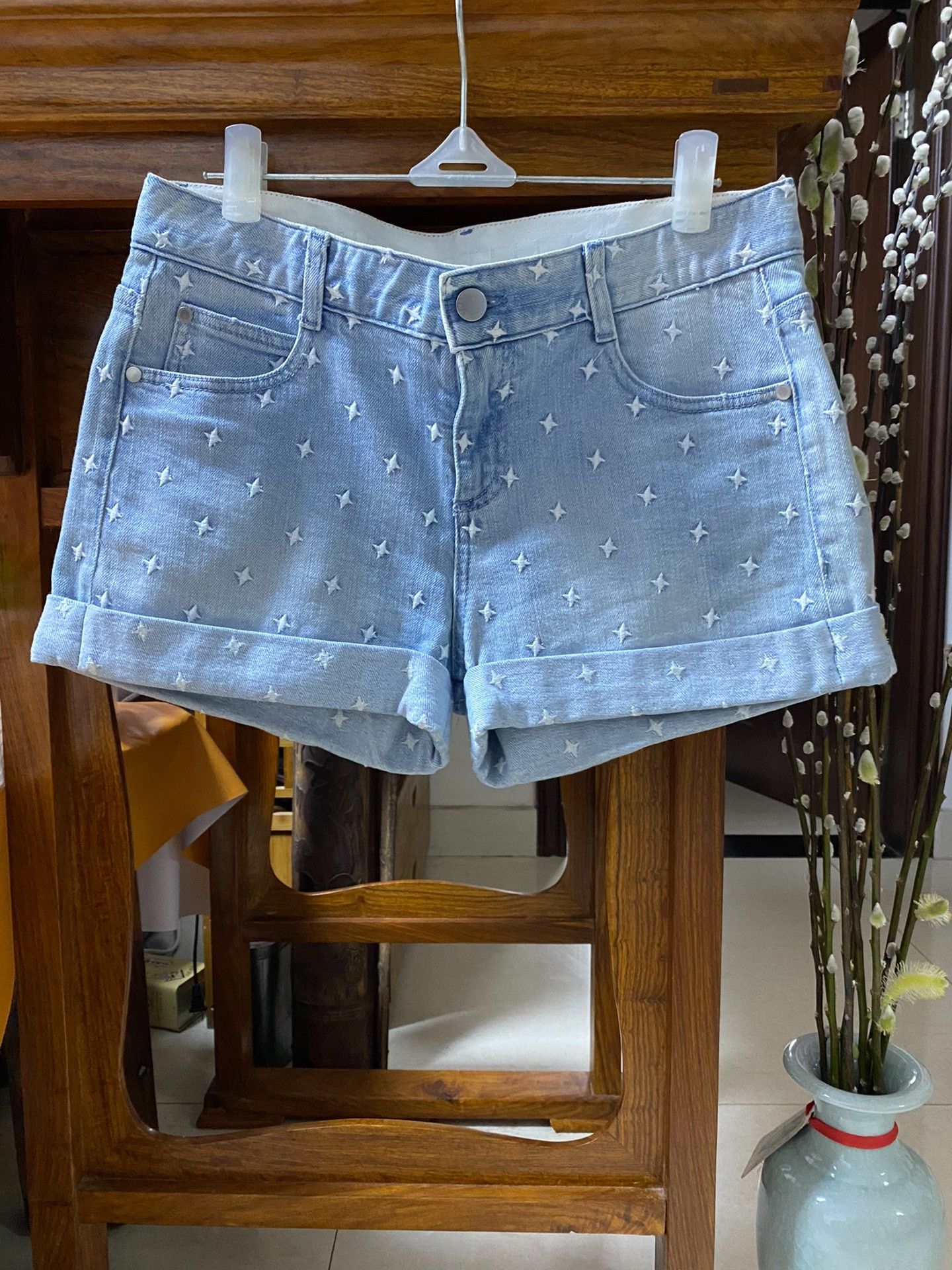 Stella McCartney Stella Women's Denim Shorts Size 32" / US 10 / IT 46 - 1 Thumbnail