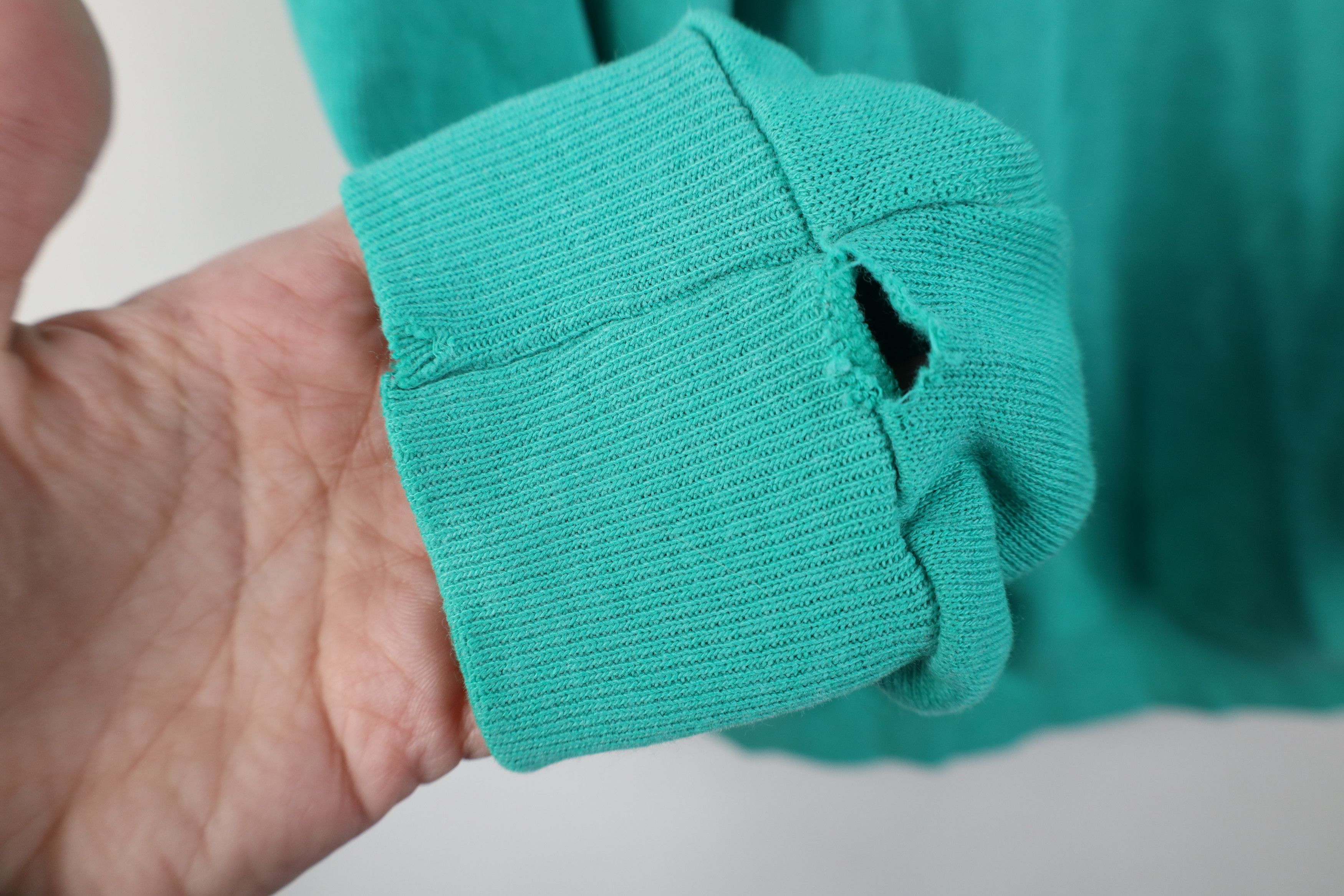 Vintage Vintage 90s Charleston South Carolina Sweatshirt Teal USA Size L / US 10 / IT 46 - 7 Thumbnail