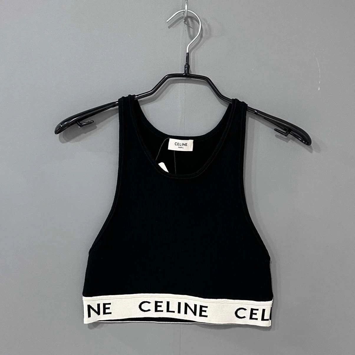 Celine Celine Black Logo Knit Vest M Size M / US 6-8 / IT 42-44 - 1 Thumbnail