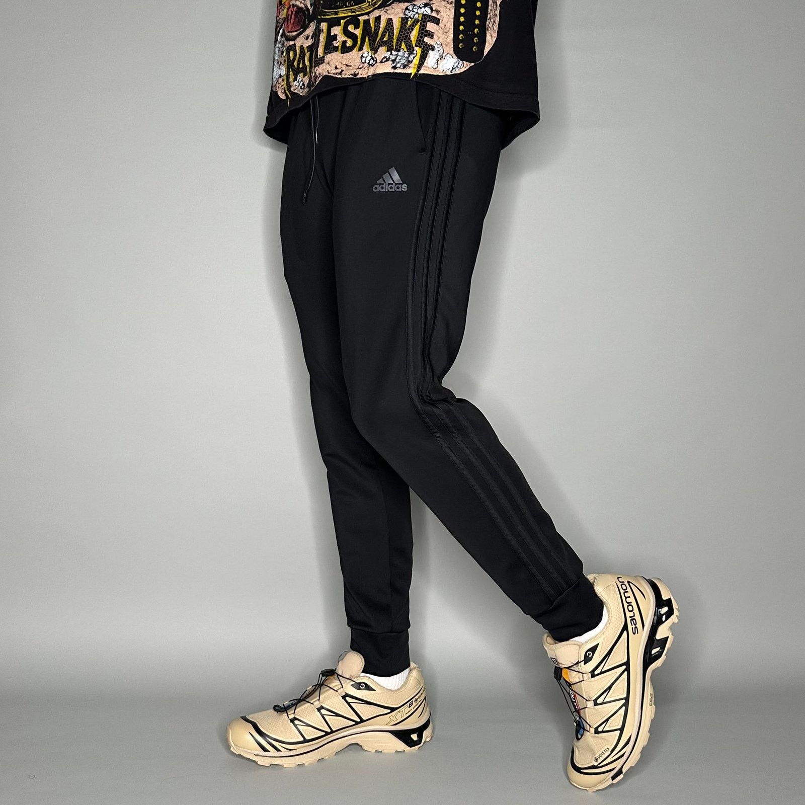 Adidas Vintage Y2K Adidas Sweatpants Mens S Black Polyester Joggers Size US 30 / EU 46 - 1 Thumbnail