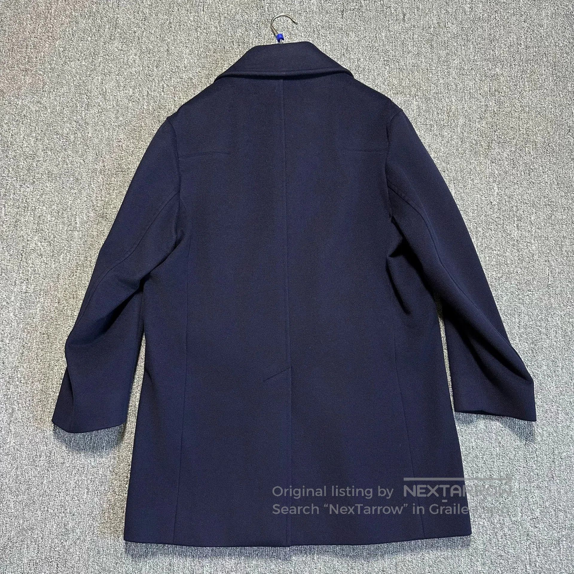 Dior Dior Navy Blue Cashmere Coat. Size US L / EU 52-54 / 3 - 3 Thumbnail