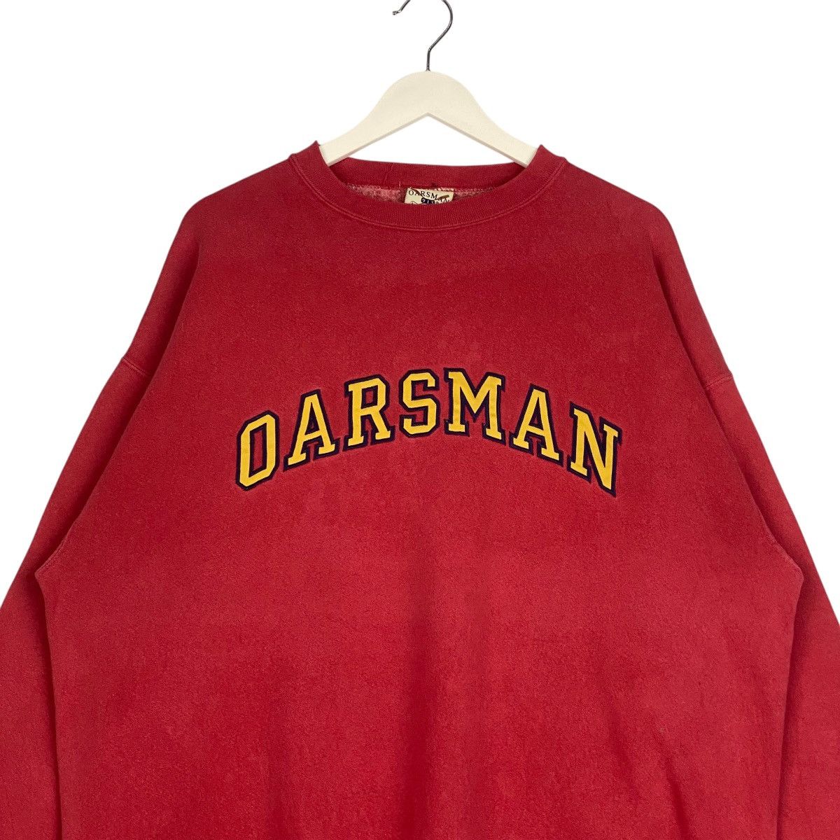 Designer × Vintage Vintage Oarsman 913 Embroidered Crewneck Sweatshirt Red Size US XL / EU 56 / 4 - 4 Thumbnail