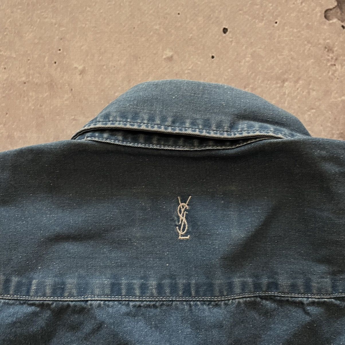Vintage × Yves Saint Laurent 90’s Jeans YSL Shirt Denim Summer YSL Tee Size US XXL / EU 58 / 5 - 14 Thumbnail