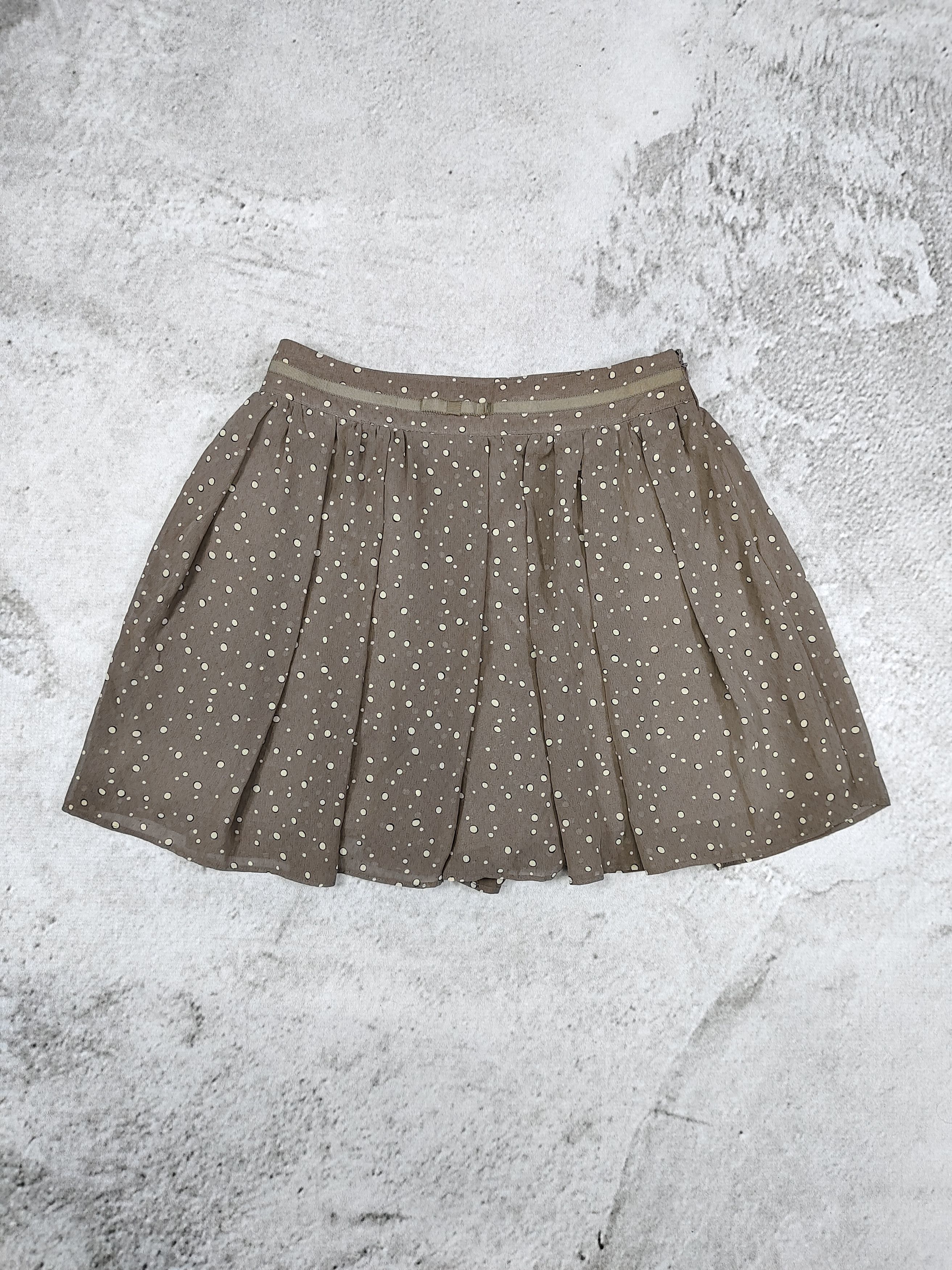 Issey Miyake 00s Any SiS by Kumikyoku- Coquette Polka Dot Pleated Skort Size 28" / US 6 / IT 42 - 1 Thumbnail