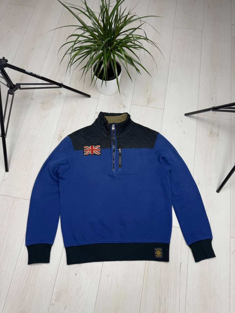 Other Vintage Ralph Lauren United Kingdom Flag Pullover Zip Size US L / EU 52-54 / 3 - 1 Thumbnail