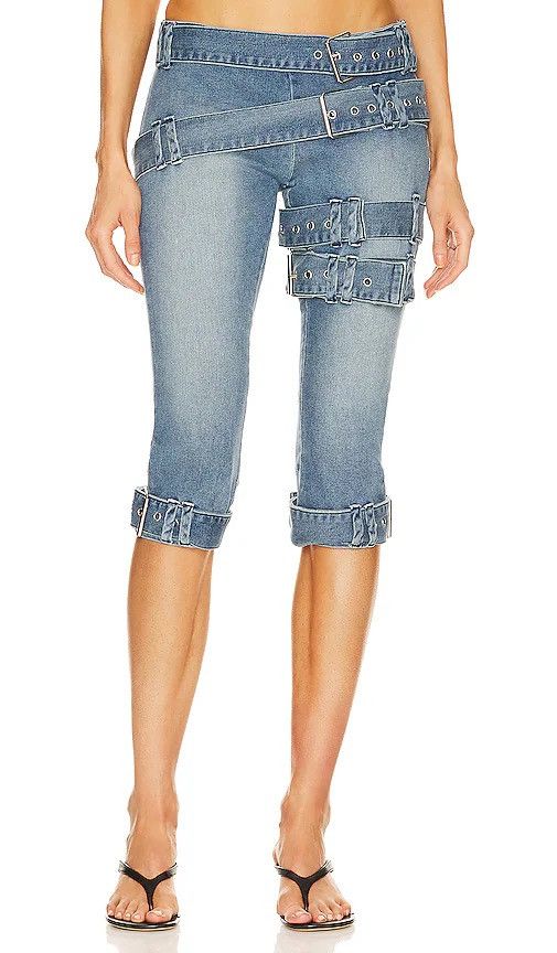 EB Denim EB DENIM Buckle Capri Pants Size 26" / US 2 / IT 38 - 5 Thumbnail