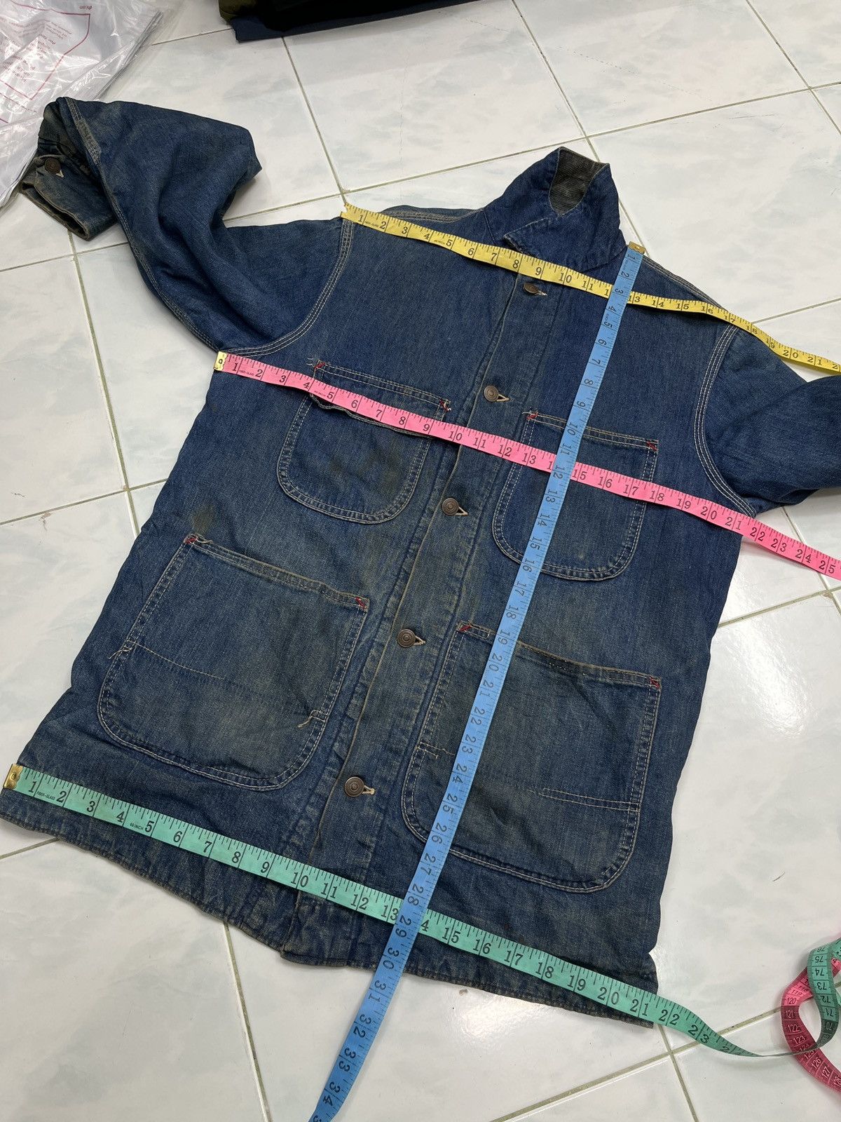 Sears 🔥STEALS🔥 VTG SEARS BLANKET LINED DENIM CHORE JACKET Size US S / EU 44-46 / 1 - 20 Thumbnail