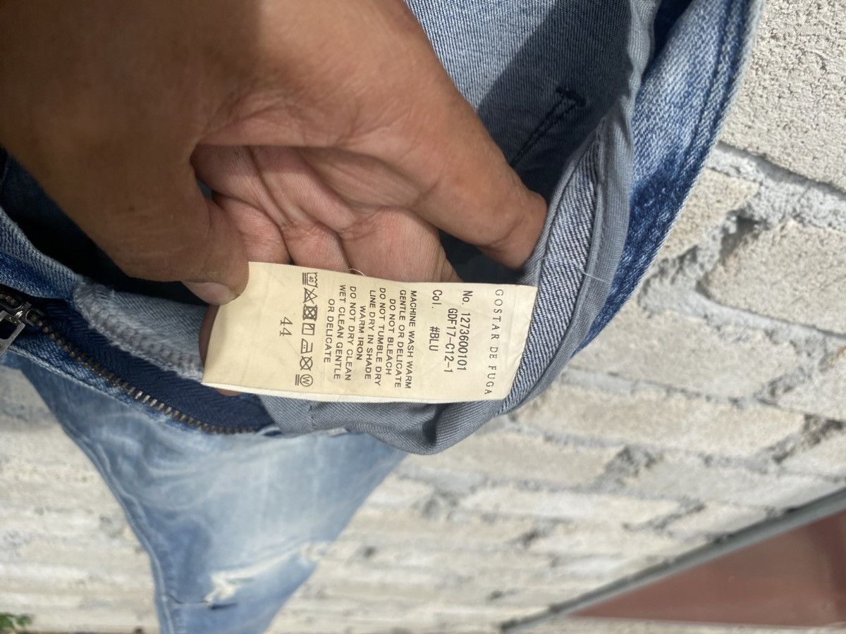 GOSTAR DE FUGA Distressed style gostar de fuga s20-09sep jeans unisex Size US 32 / EU 48 - 17 Thumbnail
