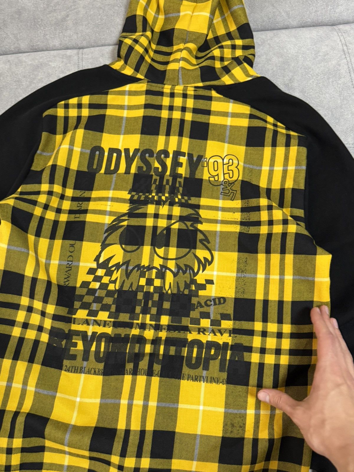 MCQ Rare Alexander McQueen McQ Odyssey 93 Asymmetric Hoodie S Size US S / EU 44-46 / 1 - 5 Thumbnail