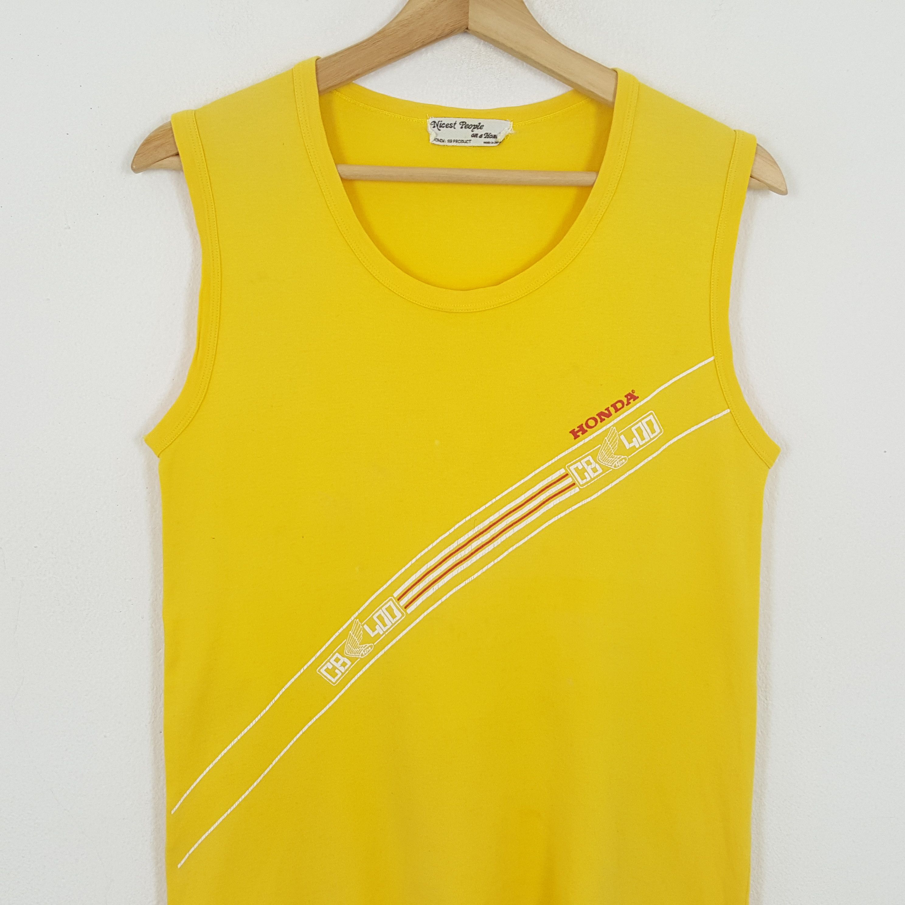 Honda × Japanese Brand × Vintage Vintage HONDA CB 400 Japanese Motorcycle Sleeveless Tees Size US S / EU 44-46 / 1 - 2 Thumbnail