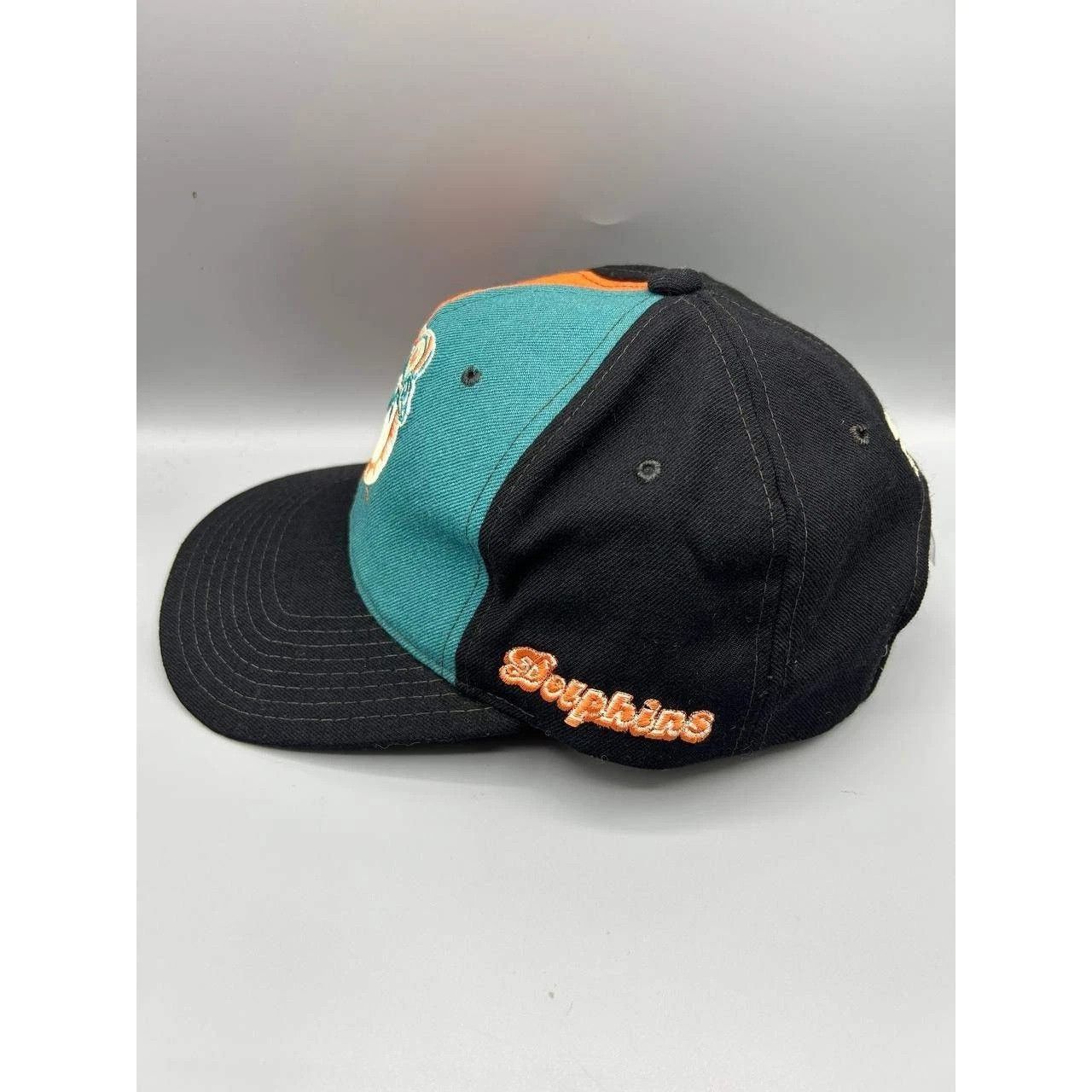 Starter Vintage Miami Dolphins Hat Men Black NFL Snap Back Cap Wool Size ONE SIZE - 5 Thumbnail