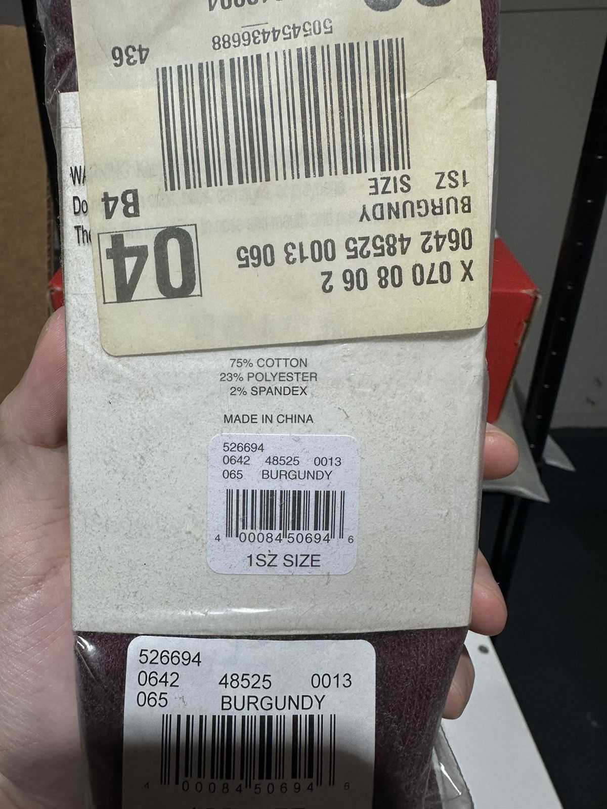 Essentials FOG Essentials Socks Fear of God Burgundy Yellow Size ONE SIZE - 3 Thumbnail