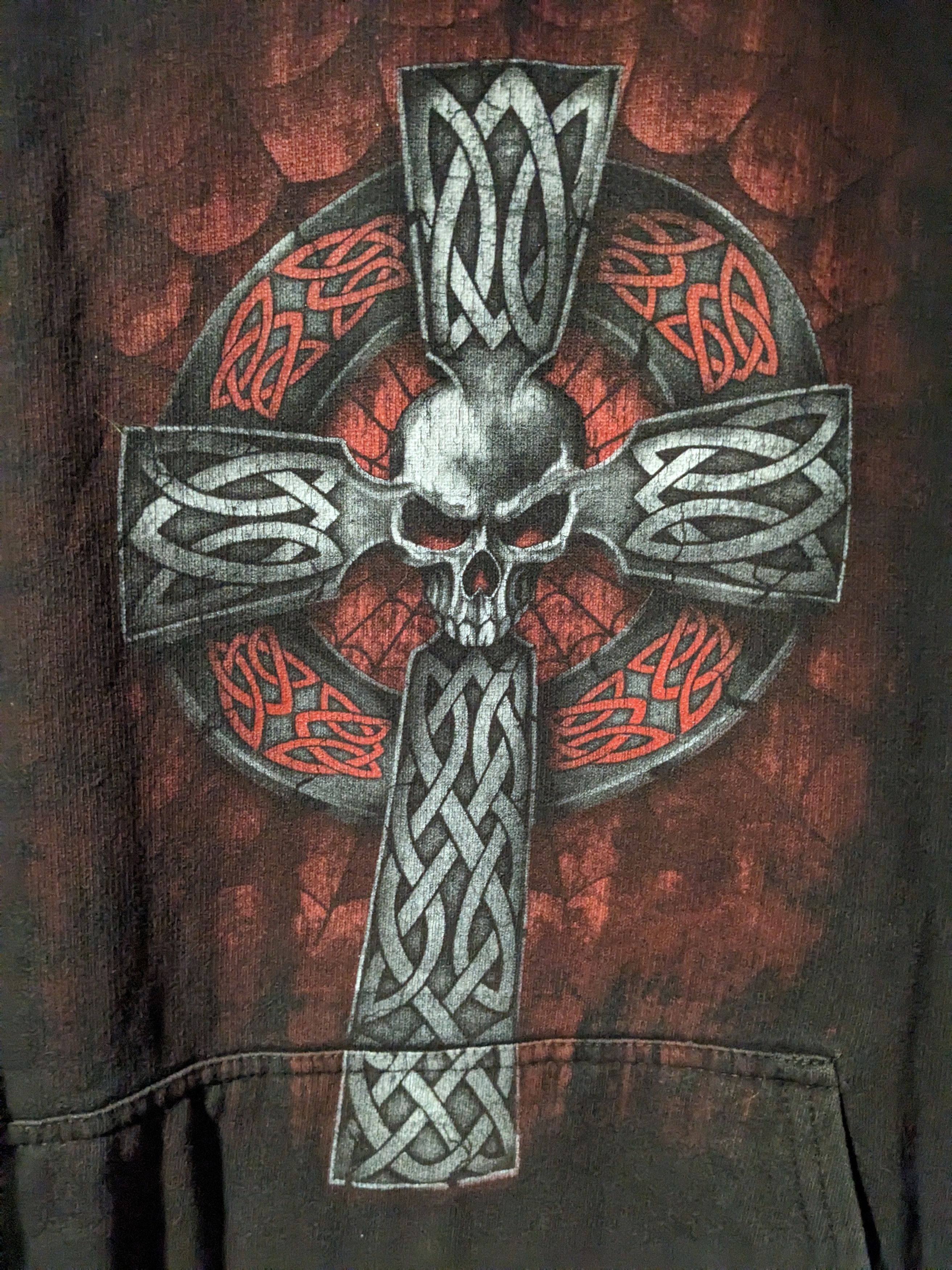 Harley Davidson Vintage Y2K Hot Leather Motorcycle Skull Cross Large Hoodie Size US L / EU 52-54 / 3 - 2 Thumbnail