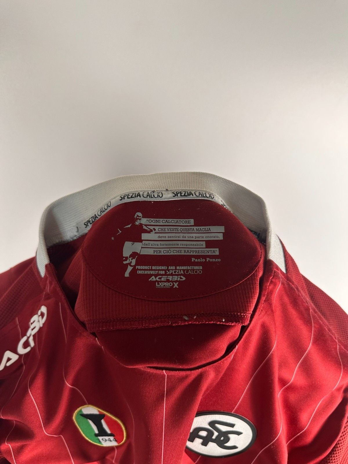Other Spezia 2019 Away Football Shirt Soccer Jersey Red Size L Size US L / EU 52-54 / 3 - 9 Thumbnail