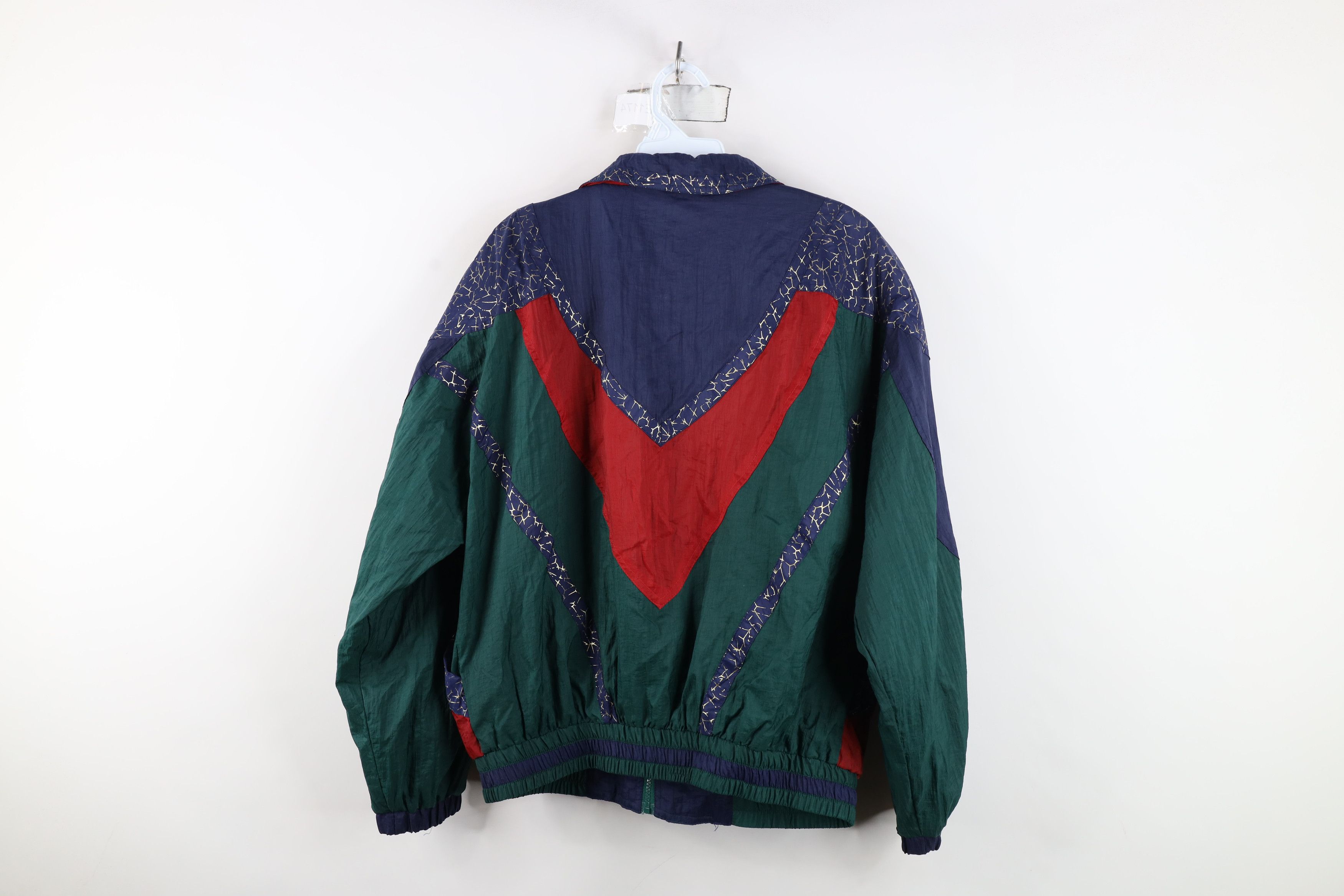 Vintage Vintage 90s Streetwear Block Metallic Windbreaker Jacket Size M / US 6-8 / IT 42-44 - 11 Thumbnail