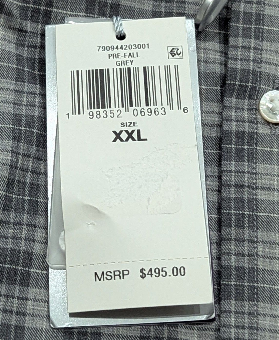 Ralph Lauren Purple Label Ralph Lauren Purple Label Herringbone Button Up Shirt 2XL Size US XXL / EU 58 / 5 - 6 Thumbnail