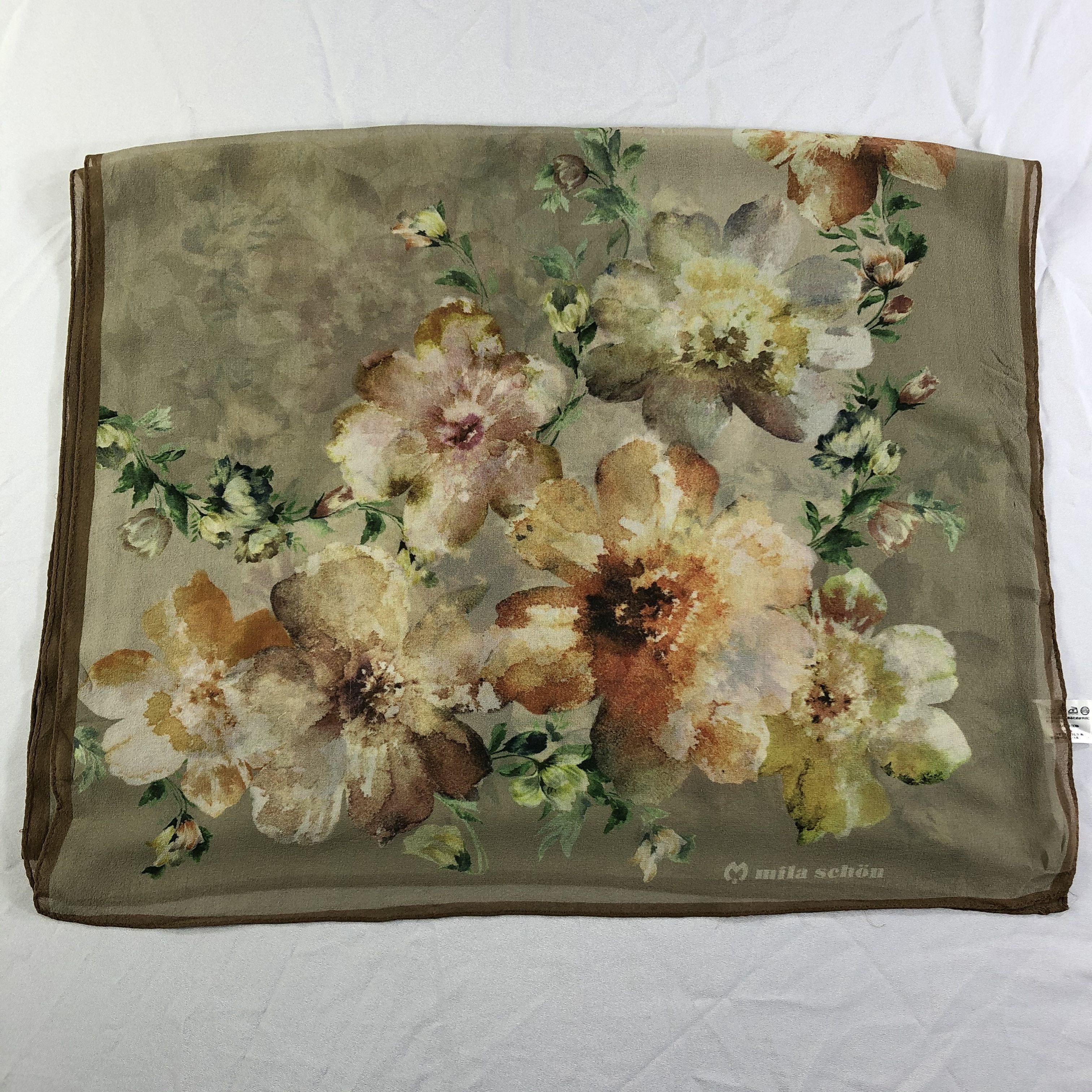 Mila Schon × Vintage Vintage Mila Schon Silk Scarf Size ONE SIZE - 2 Thumbnail