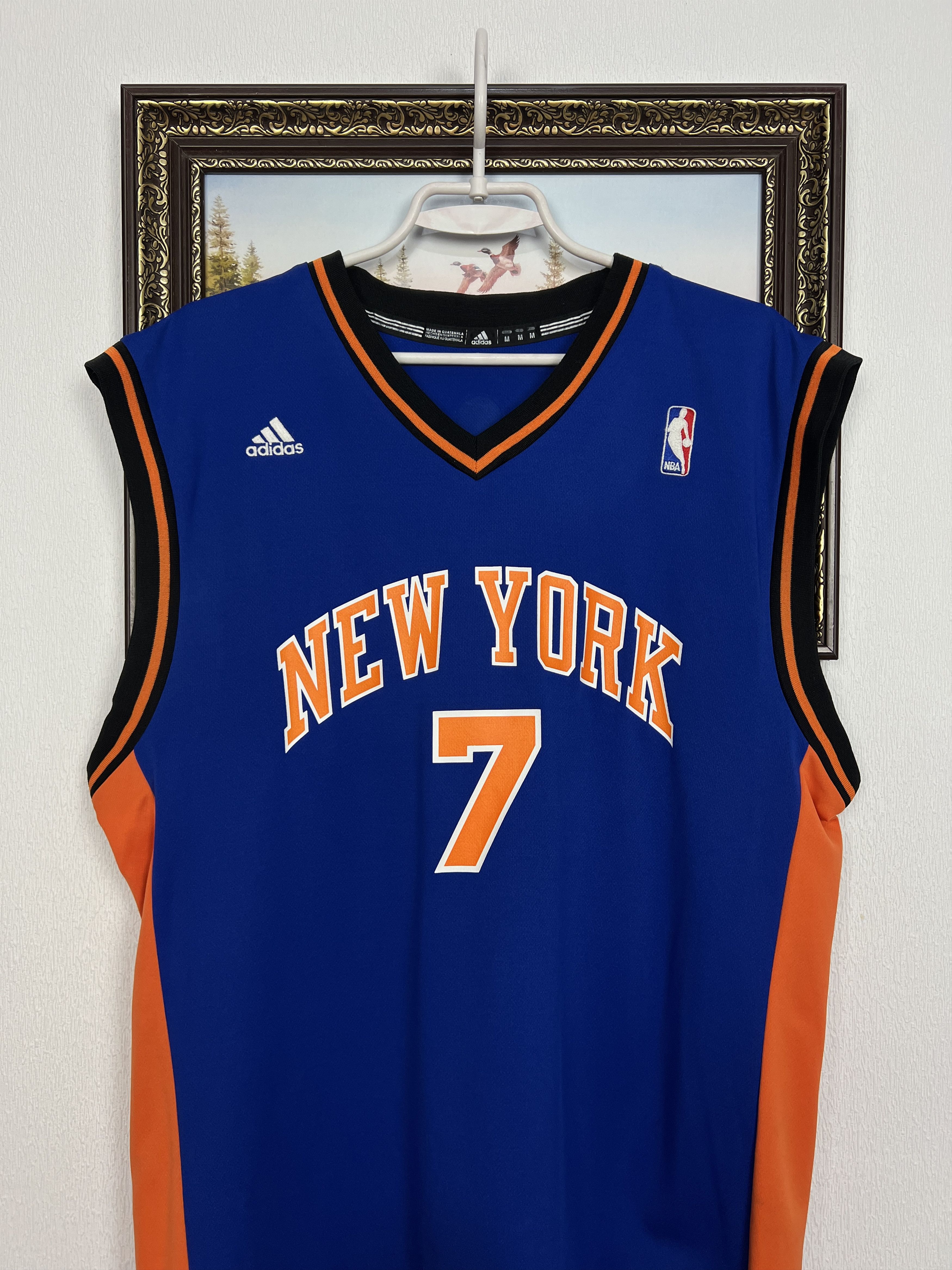 Adidas Vintage New York Knicks #7 Anthony NBA Jersey Shirt Rare Size US M / EU 48-50 / 2 - 2 Thumbnail
