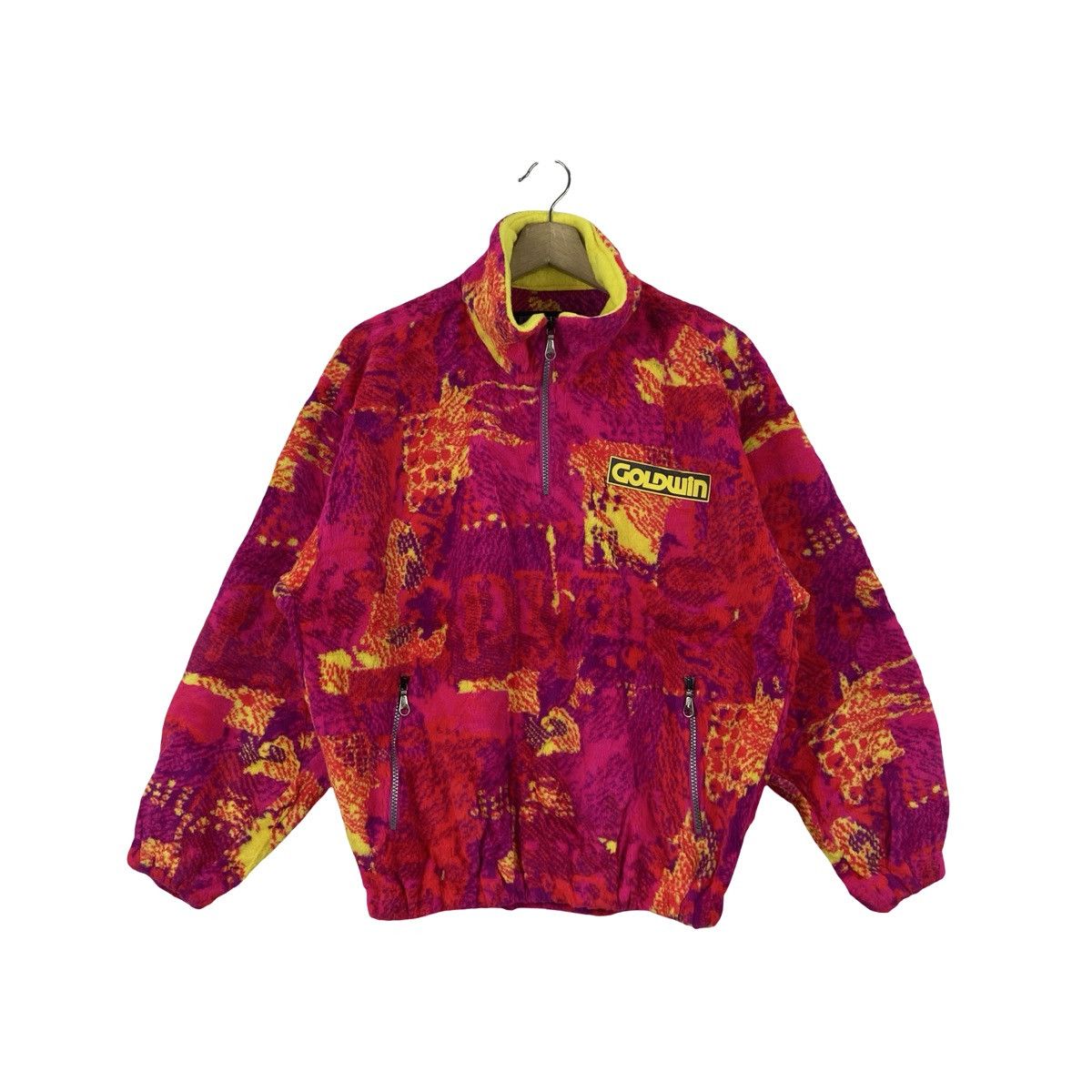 Goldwin Vintage GOLDWIN EXPERT Fleece Half Zip Jacket Abstract Size S / US 4 / IT 40 - 1 Thumbnail