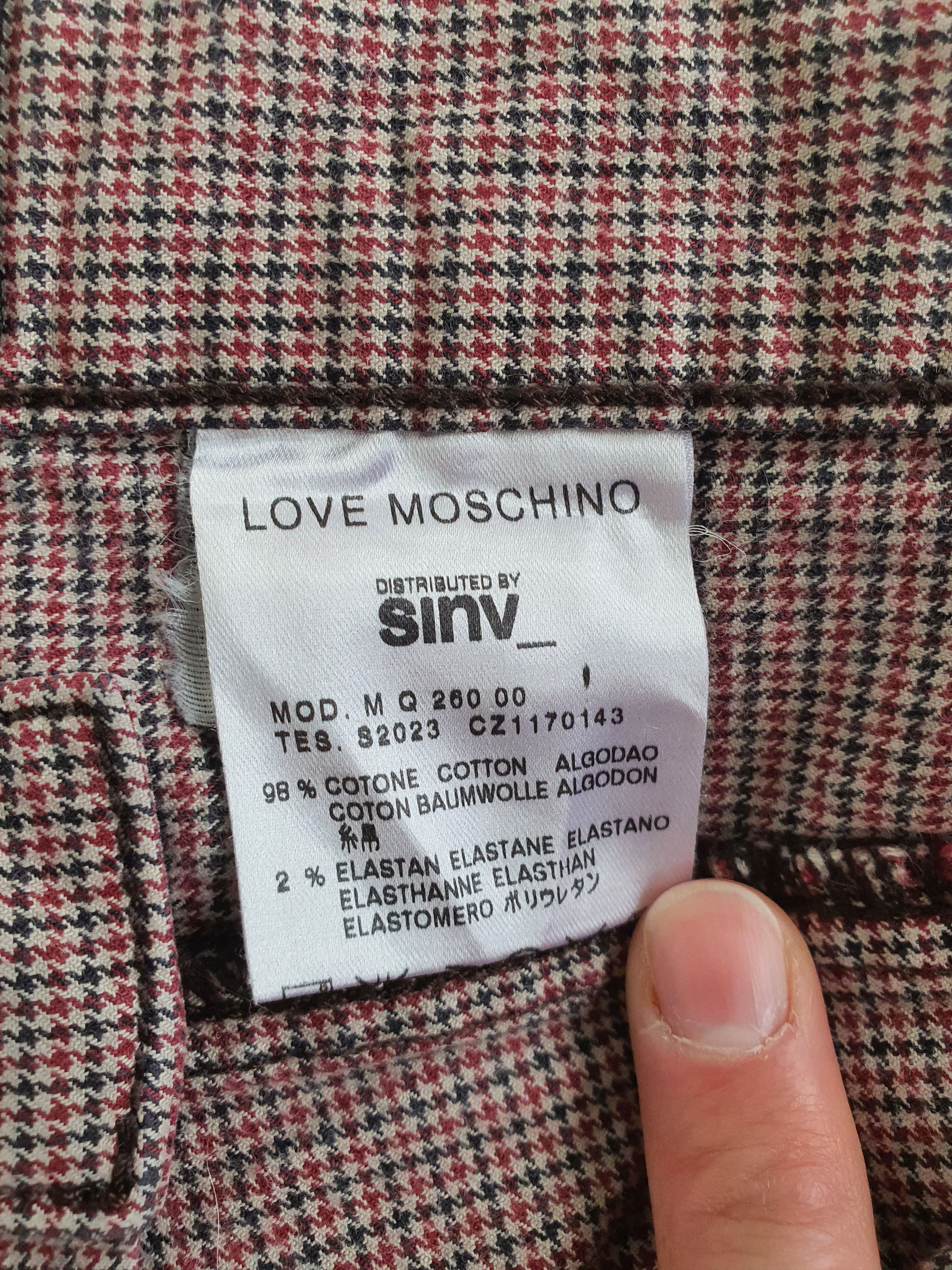 Moschino 5 Pocket Style Pants Trousers (Houndstooth, Tapered) Size US 31 - 6 Thumbnail