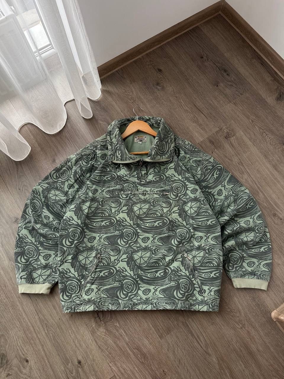Japanese Brand × Vintage Vintage Japanese Anorak Rocky Printed Green Jacket Y2K Size US M / EU 48-50 / 2 - 11 Thumbnail
