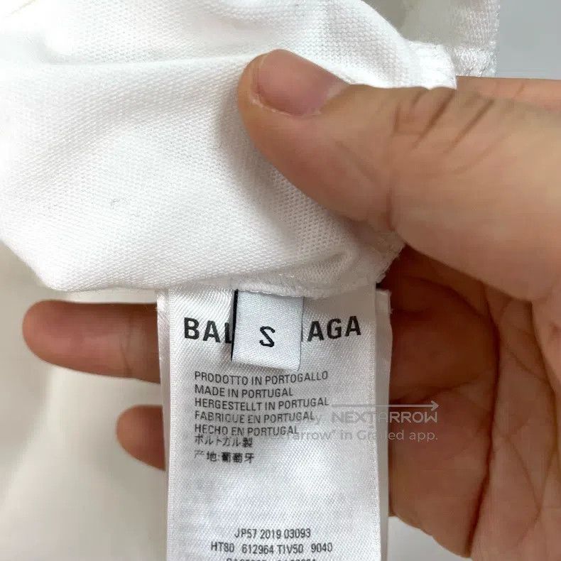 Balenciaga Balenciaga White Short Sleeve T-Shirt Size US S / EU 44-46 / 1 - 5 Thumbnail