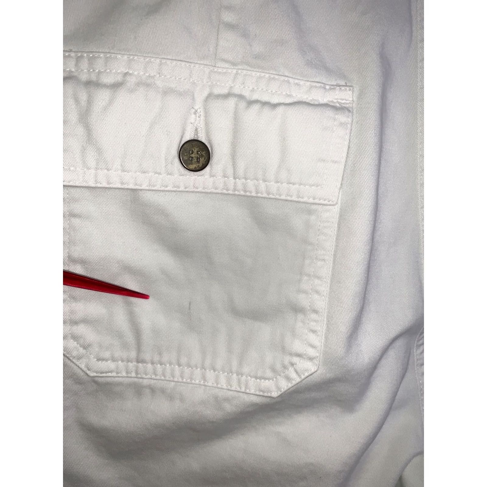 Jones New York Jones New York White Cotton Shorts Womens Size 6 Chino Casual Travel - Mens? Womens Size 28" / US 6 / IT 42 - 7 Thumbnail