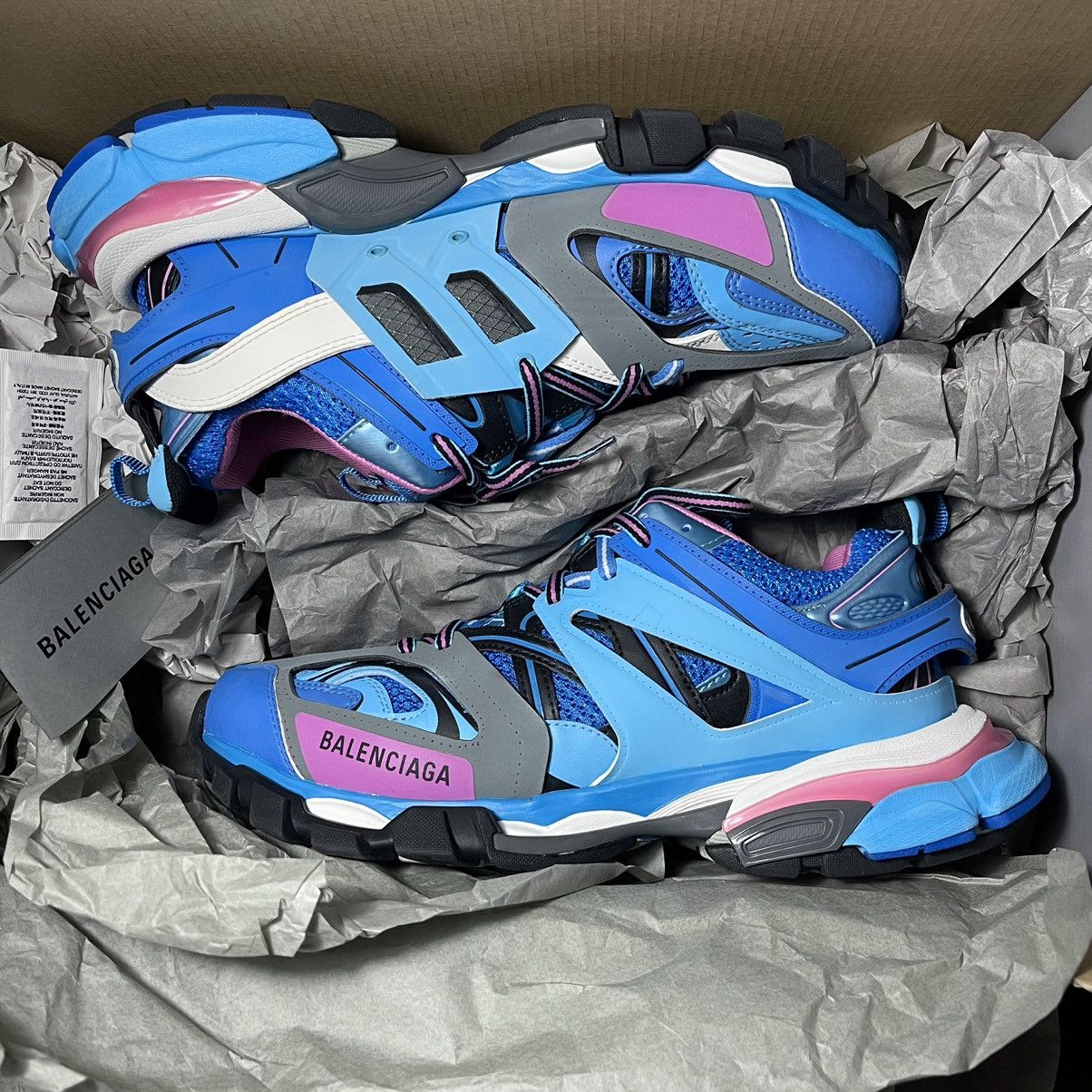 Balenciaga Track Runners Blue Pink Balenciaga Track Blue Pink