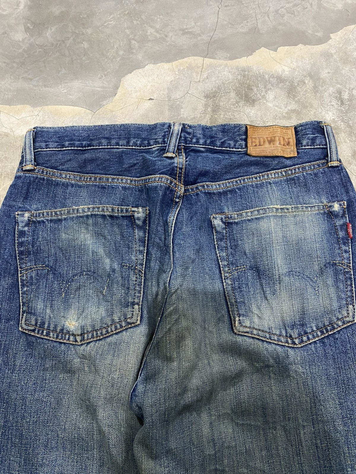 Kapital Vintage Edwin 505 SXR Distressed Special Made Selvedge Jeans Size US 31 - 3 Thumbnail