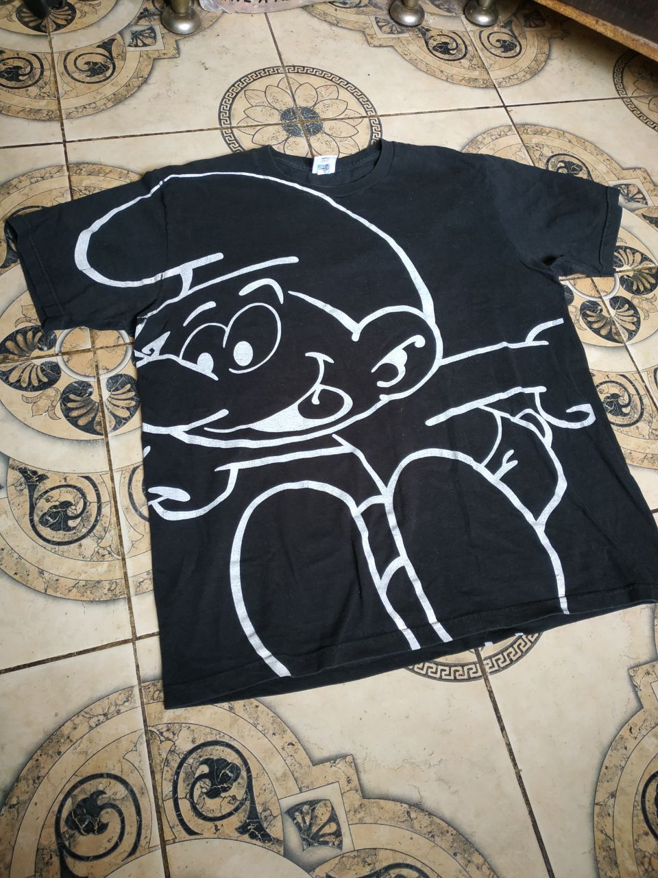 Supreme Supreme x The Smurfs Tee Black FW20 Size US M / EU 48-50 / 2 - 10 Thumbnail
