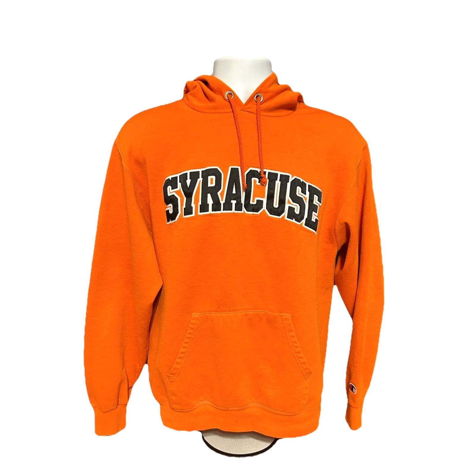 Champion VTG Syracuse University Hoodie Adult Medium Orange Drawstrings Kangaroo Pocket Champion Pullover Hooded Sweatshirt Size US M / EU 48-50 / 2 - 4 Thumbnail