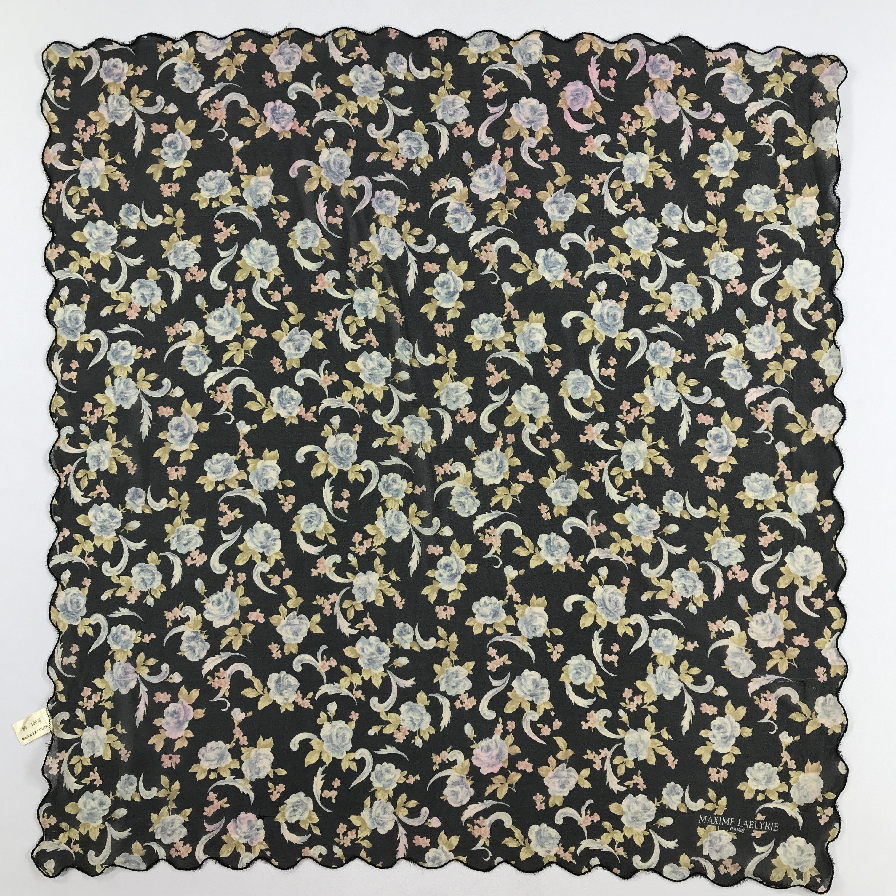 Vintage Maxime Labeyrie Bandana / Handkerchief / Neckerchief - S2061 Size ONE SIZE - 1 Thumbnail