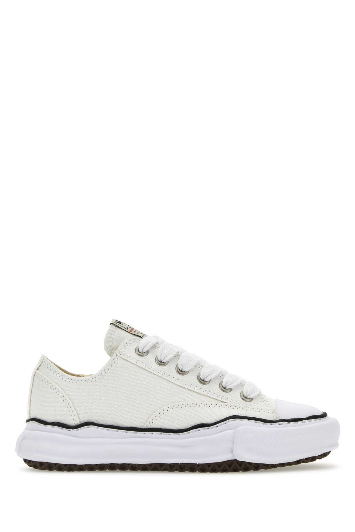 Maison MIHARA YASUHIRO Ivory Canvas Sneakers Size US 12 / EU 45 - 1 Thumbnail
