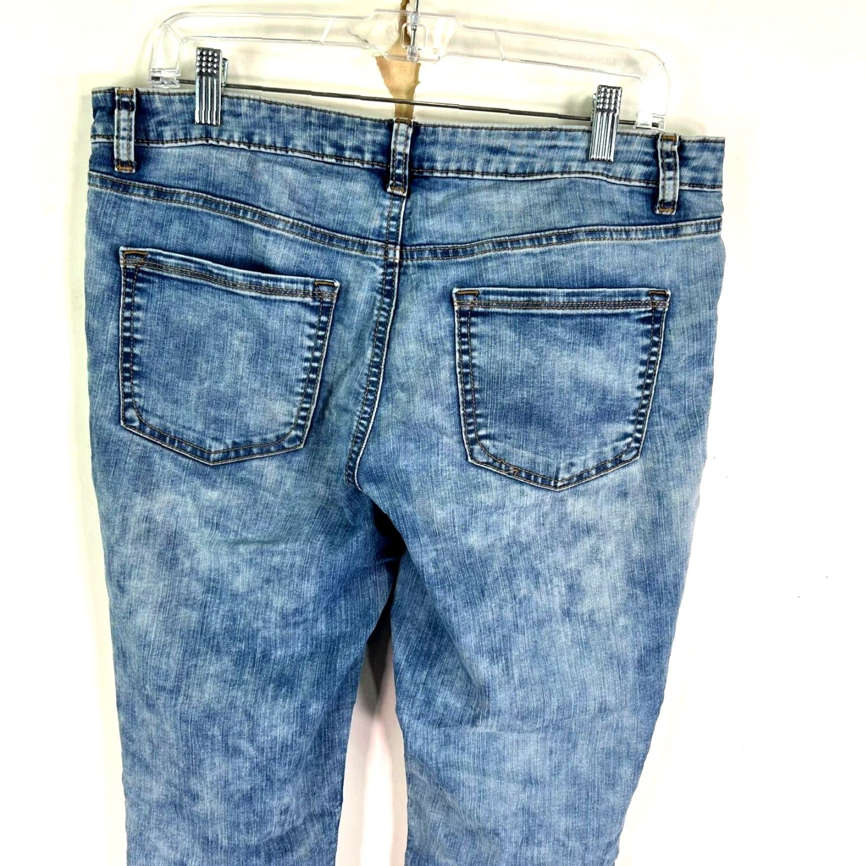 Apt. 9 Apt. 9 Women's Straight Leg Stone Wash Denim Jeans Size 10 Blue 36W 29L 90s Bohemian Size 32" / US 10 / IT 46 - 5 Thumbnail