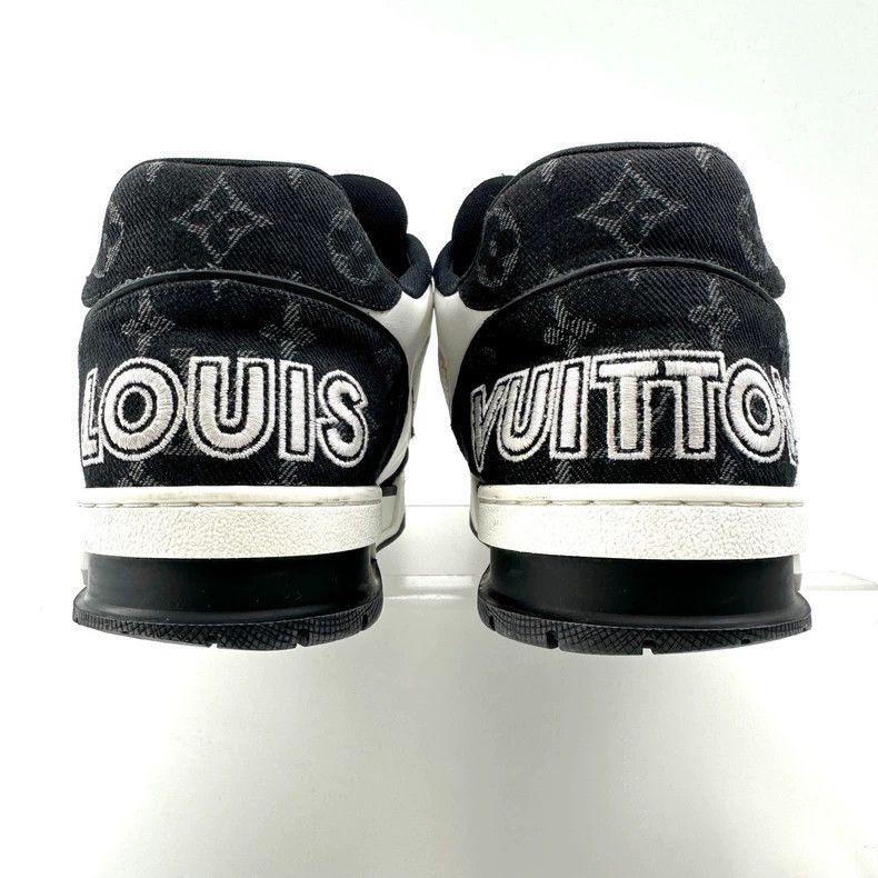 Louis Vuitton Louis Vuitton Trainer black and white printed velcro mesh Size US 9.5 / EU 42-43 - 3 Thumbnail