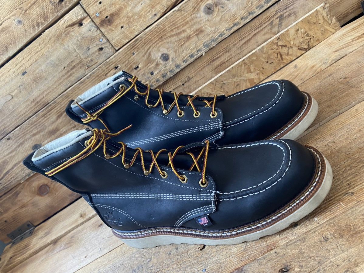 Thorogood Thorogood ‘8 black leather moc-toe boots sz 11.5 Size US 11.5 / EU 44-45 - 7 Thumbnail