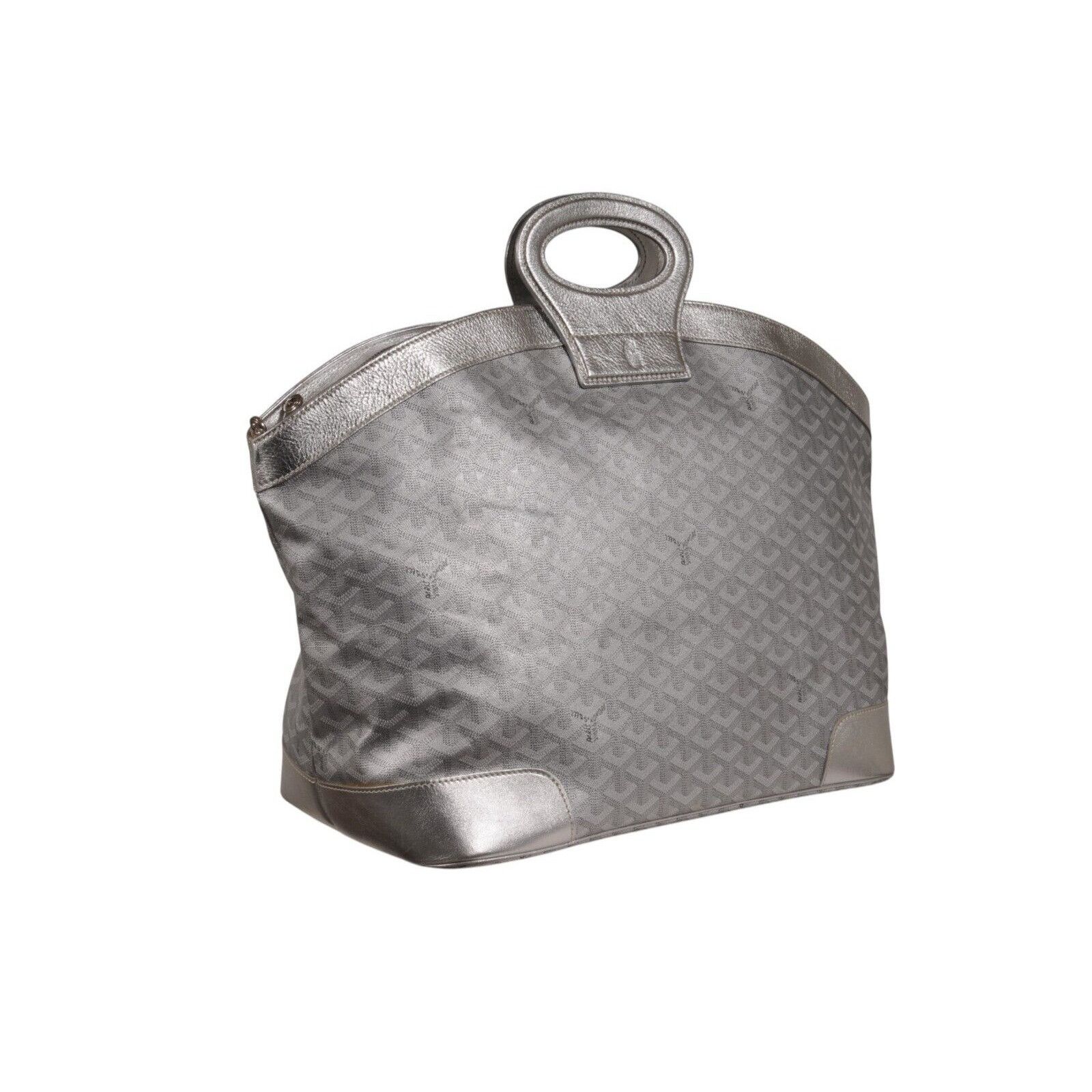 Goyard Beluga MM Tote Bag Silver Leather Carry On - 02497 Size ONE SIZE - 3 Thumbnail