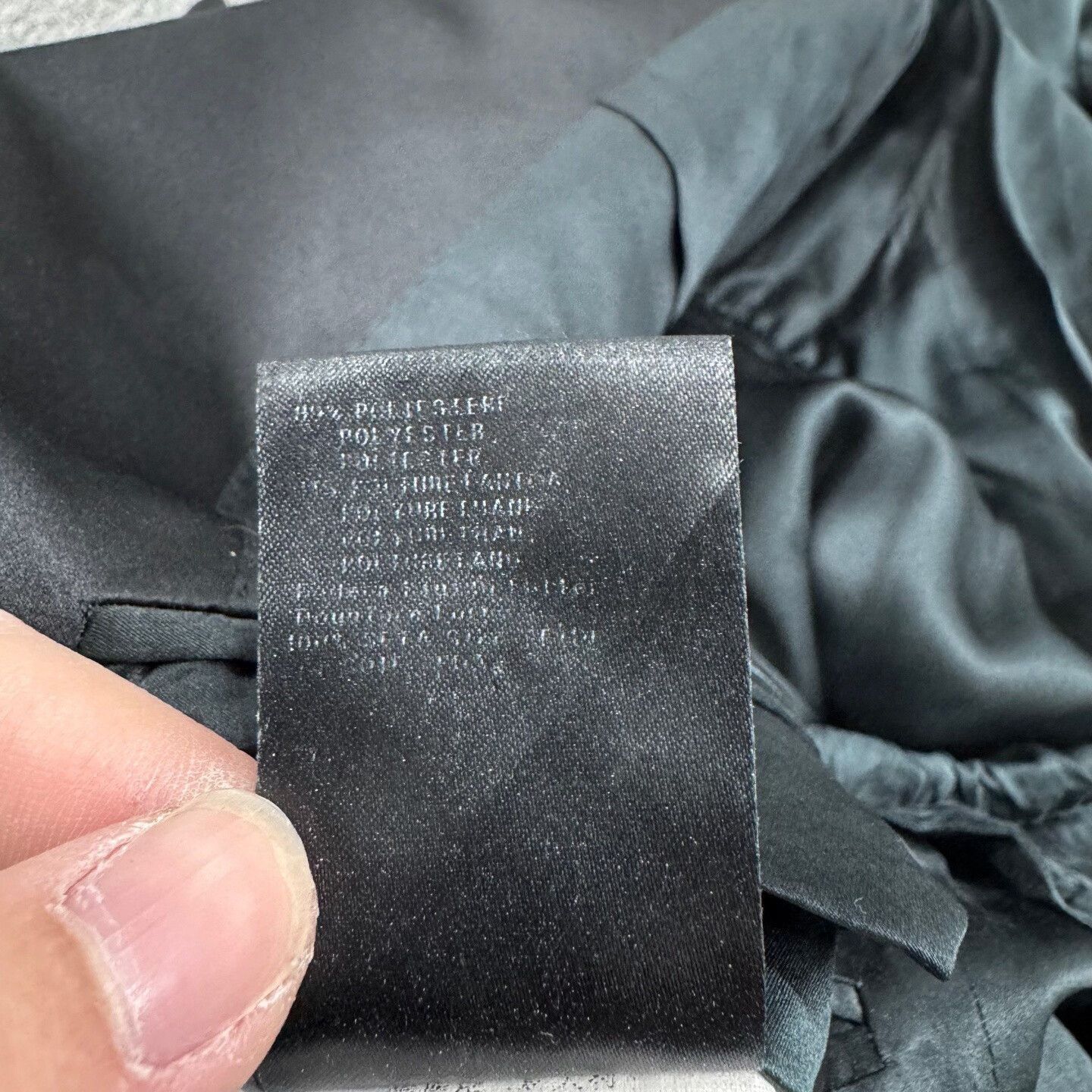 Giorgio Armani black nylon patchwork suit jacket. Size US L / EU 52-54 / 3 - 5 Thumbnail
