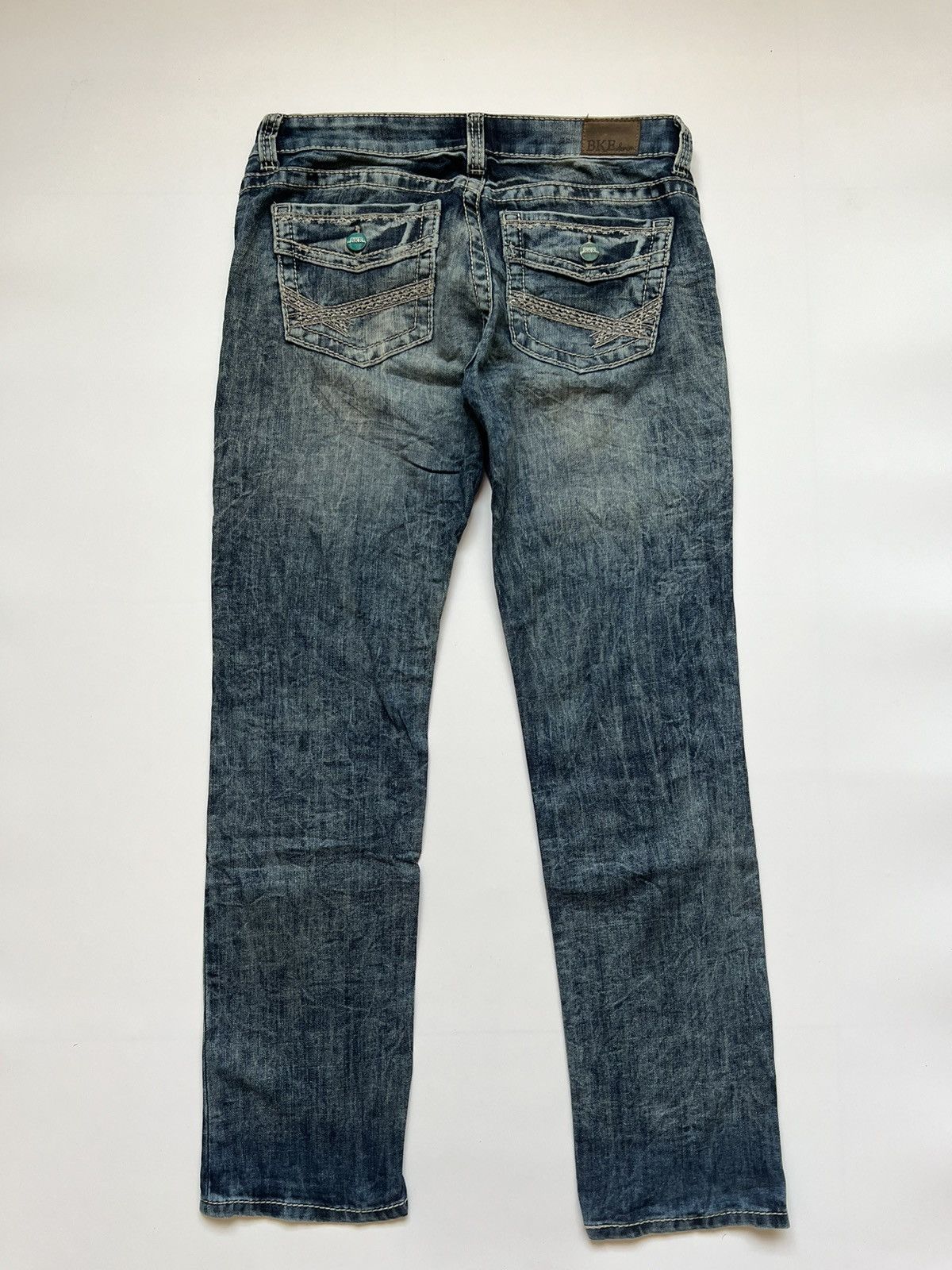 If Six Was Nine BKE Punk Gothic Japanese Blue Wash Denim Size US 34 / EU 50 - 6 Thumbnail