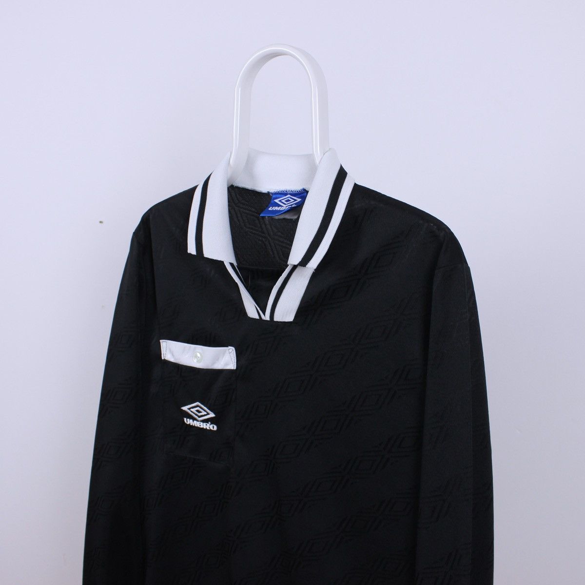 Umbro Vintage Umbro Long Sleeve Polo Jersey Size US L / EU 52-54 / 3 - 1 Thumbnail