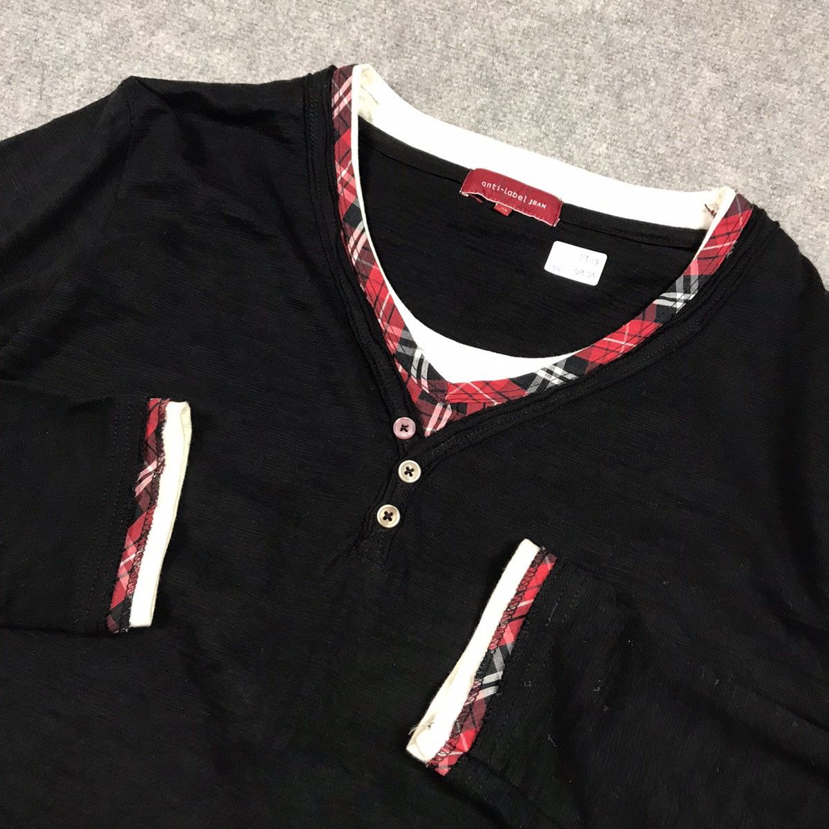 Japanese Brand Anti Label Double Layer Long sleeve Tshirt punk style Size US L / EU 52-54 / 3 - 5 Thumbnail