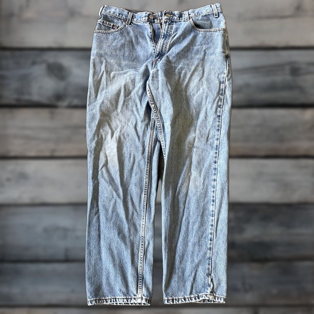 Levi's VINTAGE Levi's Jeans 550 Mens 36x30 Blue Relaxed Fit Straight Leg 90s Size US 36 / EU 52 - 1 Thumbnail