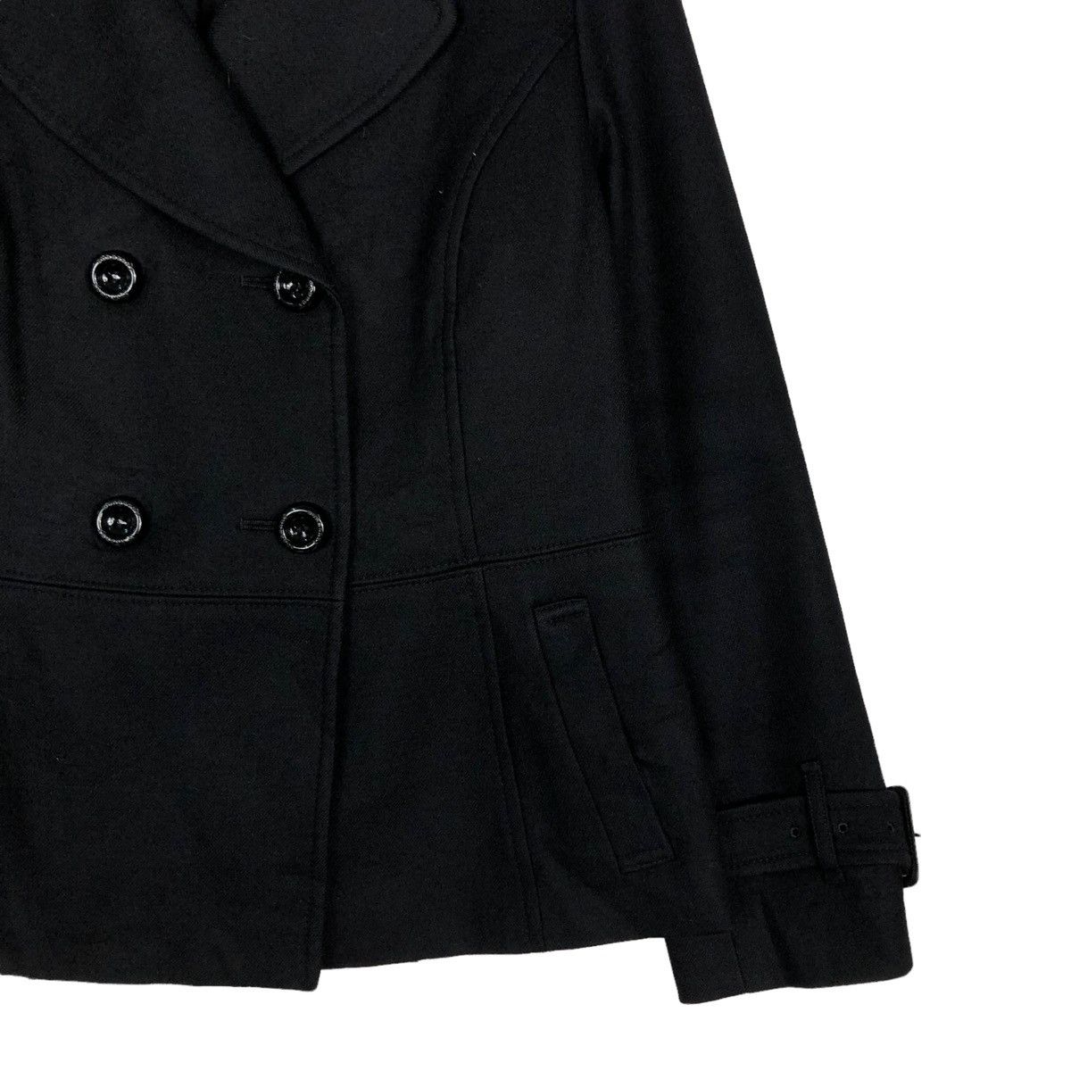 Burberry 🔥VINTAGE CROPPED BIKER JACKET BURBERRY LNDON DOUBLE BREAST Size M / US 6-8 / IT 42-44 - 5 Thumbnail
